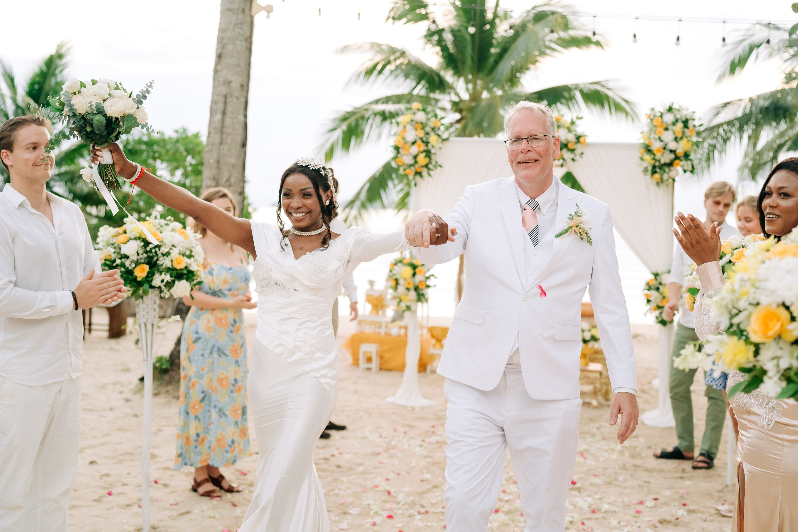 Romantic Buddhist wedding ceremony for two in Koh Samui, Thailand