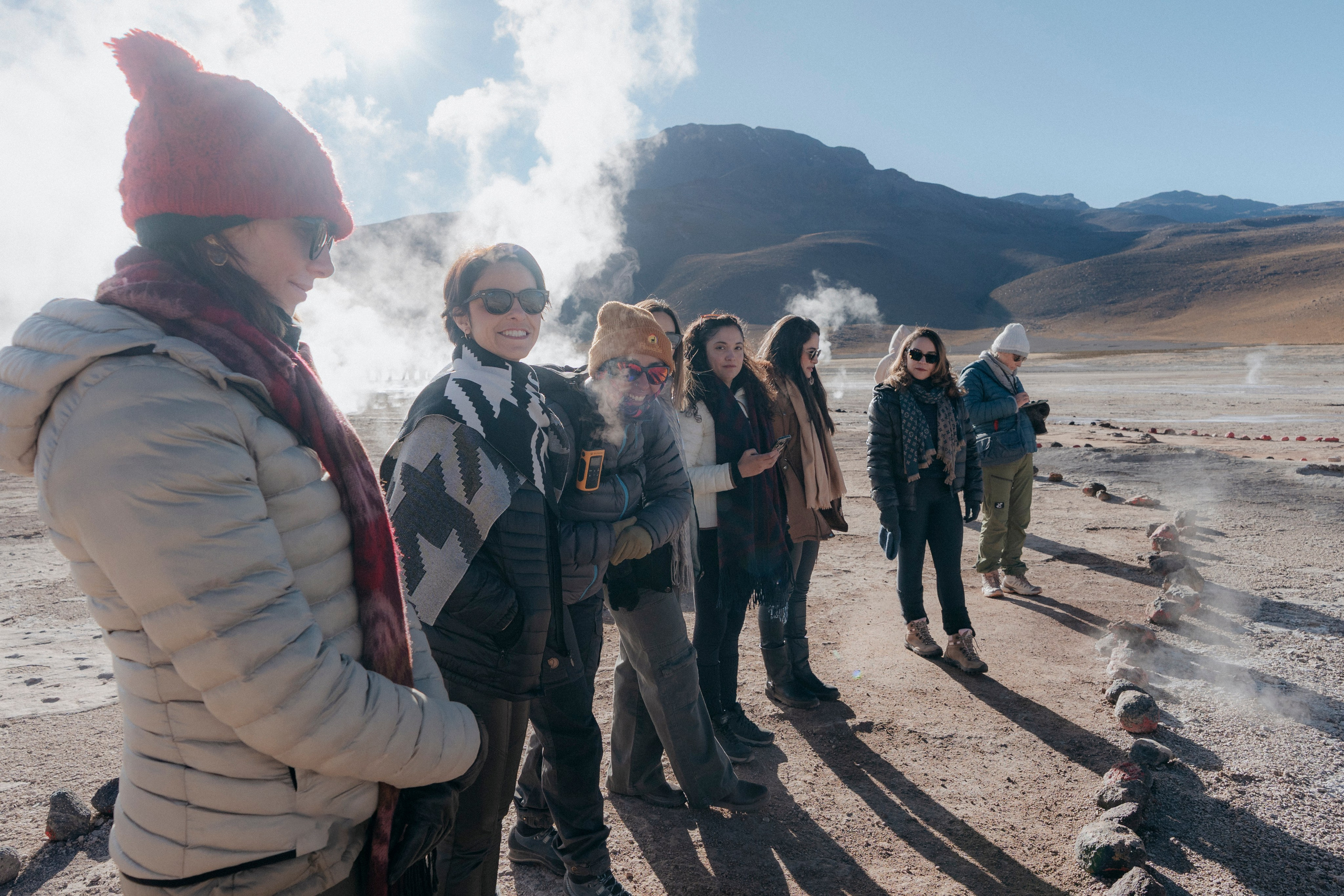 Cobertura de passeio — Geyser el Tatio. Fotógrafo em San Pedro de Atacama