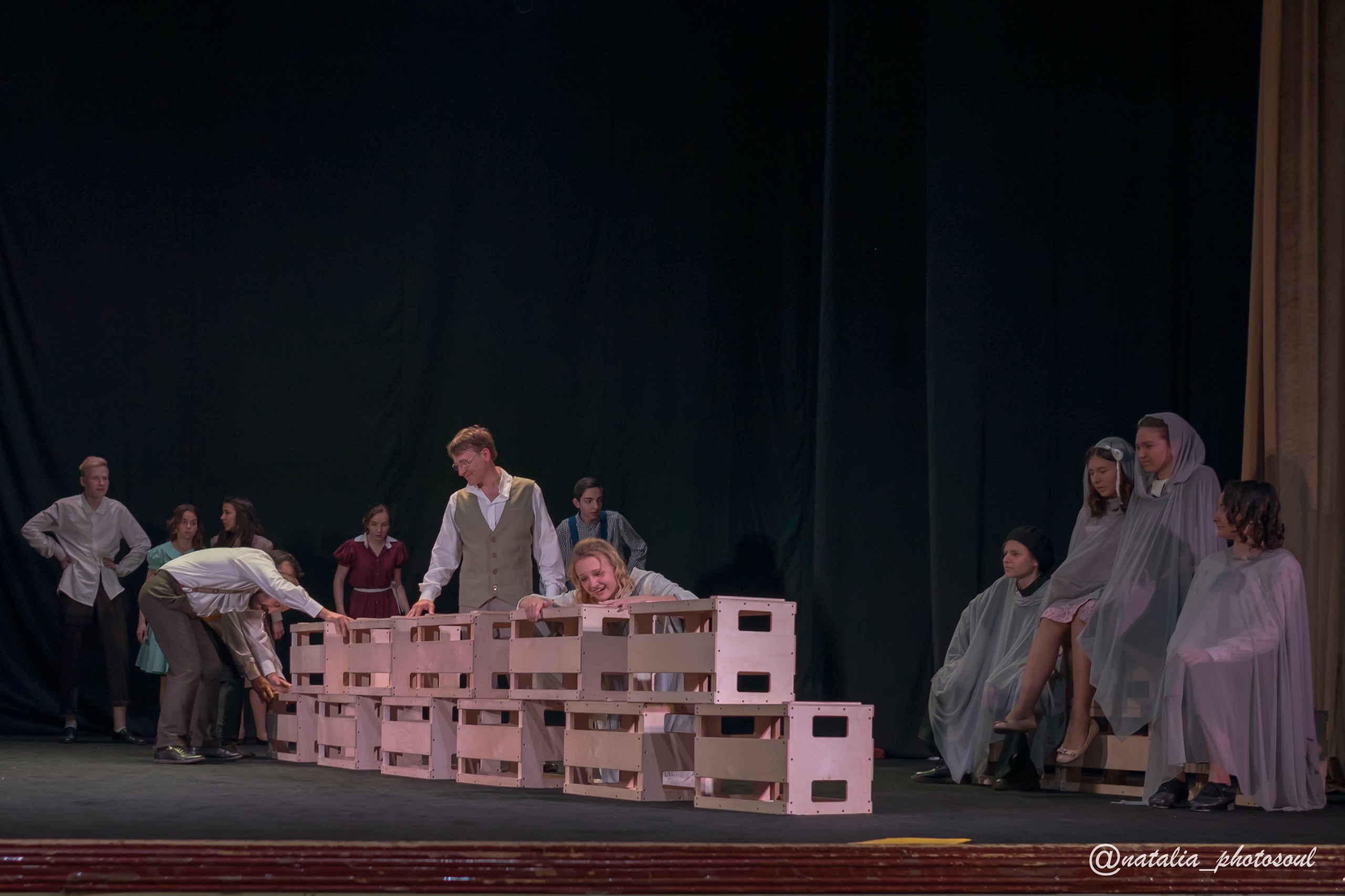 Performance “Our Town” School and Theater “Artist”. Photographer in Seoul Dobrokvashina Natalya