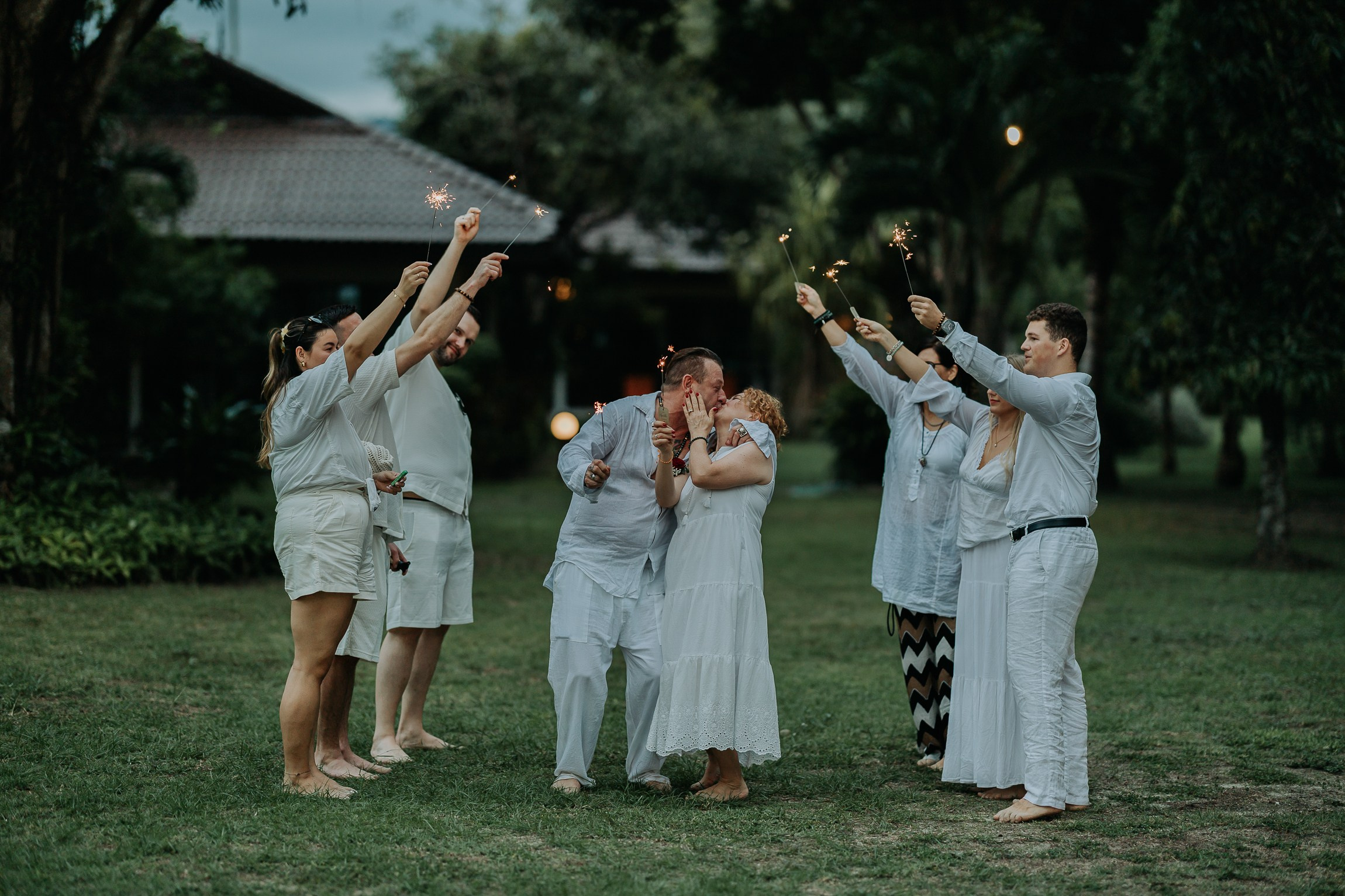 Buddhist Wedding Ceremony on the beach in Koh Samui | Traditional Thai Blessing