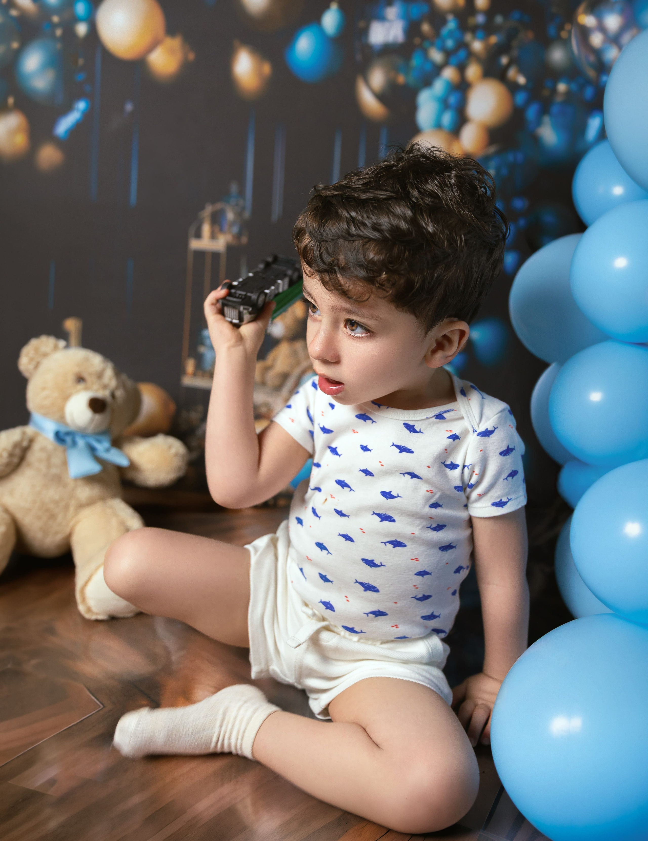 Ensaio infantil em estúdio em São Paulo, com fotografias espontâneas e cheias de personalidade. Um registro delicado e divertido para guardar cada fase da infância.