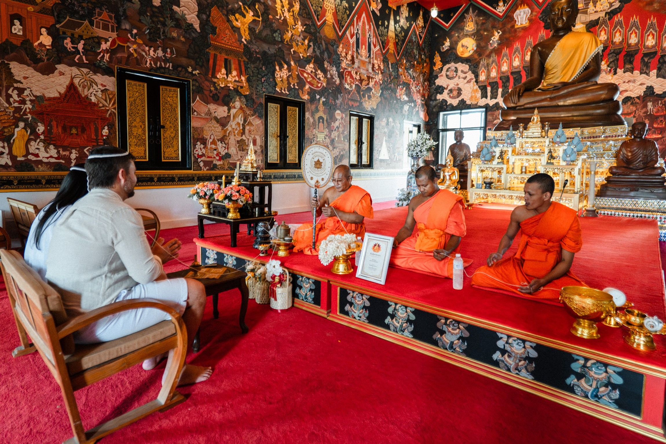 Sacred Buddhist Wedding Ceremony on Koh Samui, Thailand