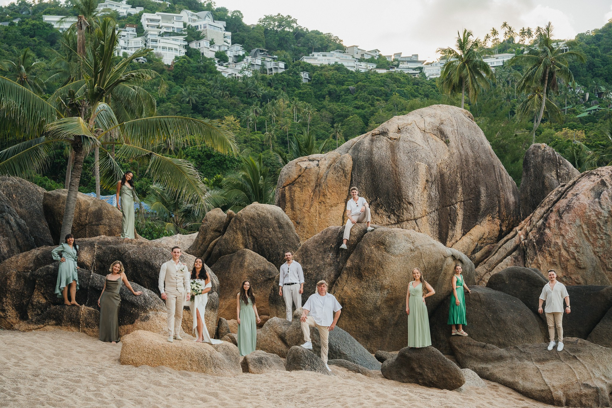 Private wedding celebration for two at a luxury villa in Koh Samui