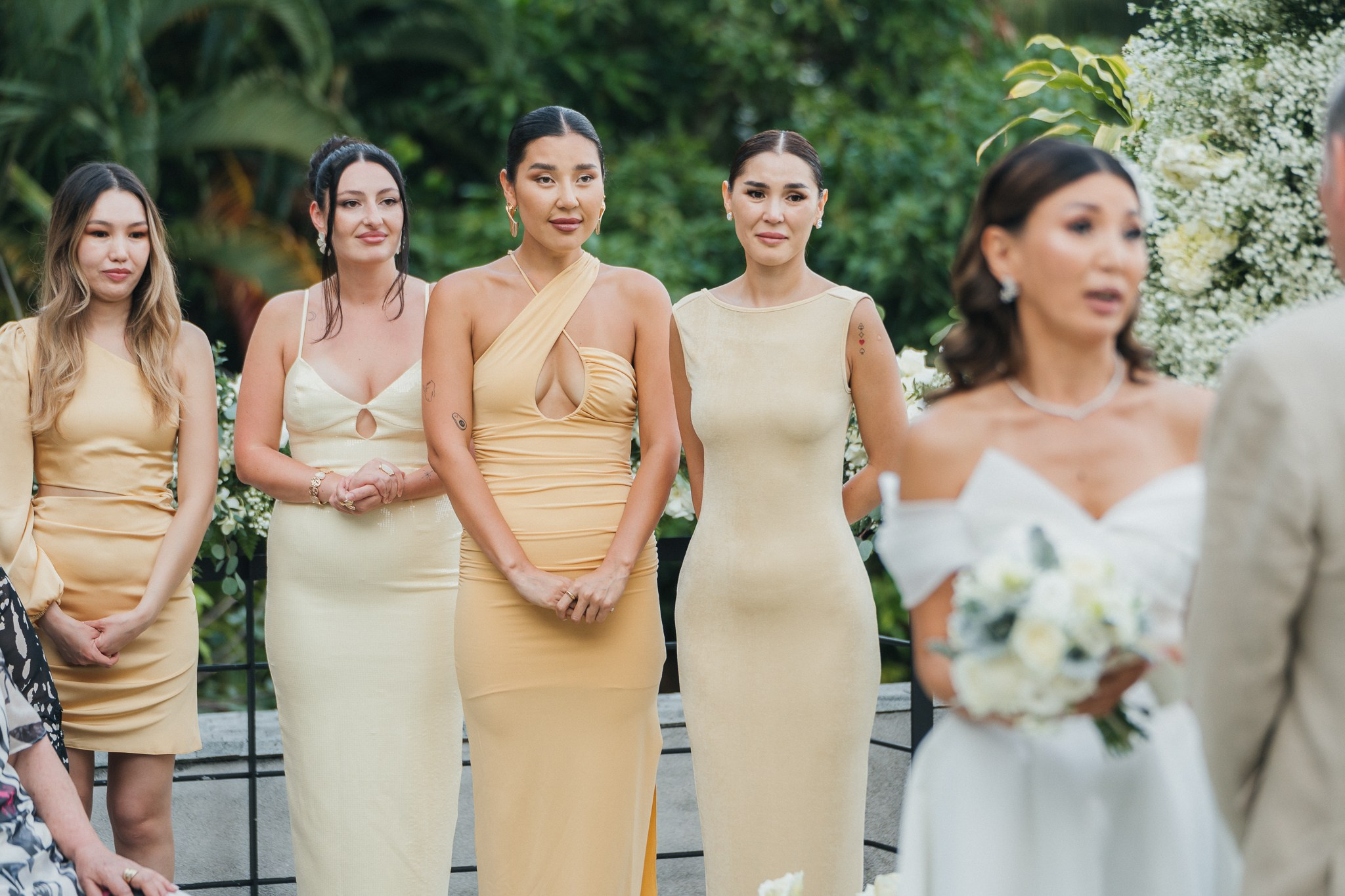 Luxury tropical wedding decoration at a private villa in Koh Samui