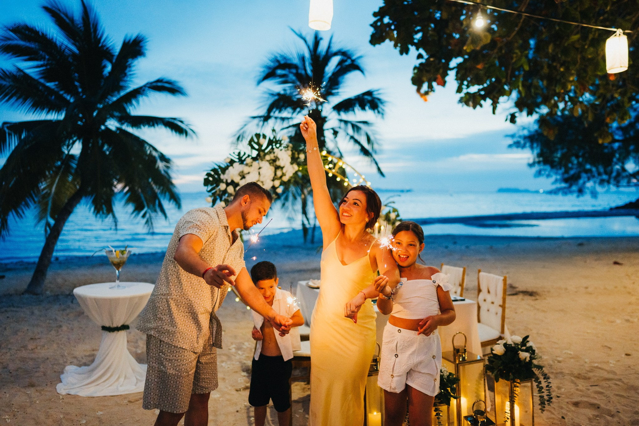 Just for 2 Beach Wedding with Kids in Koh Samui, Thailand