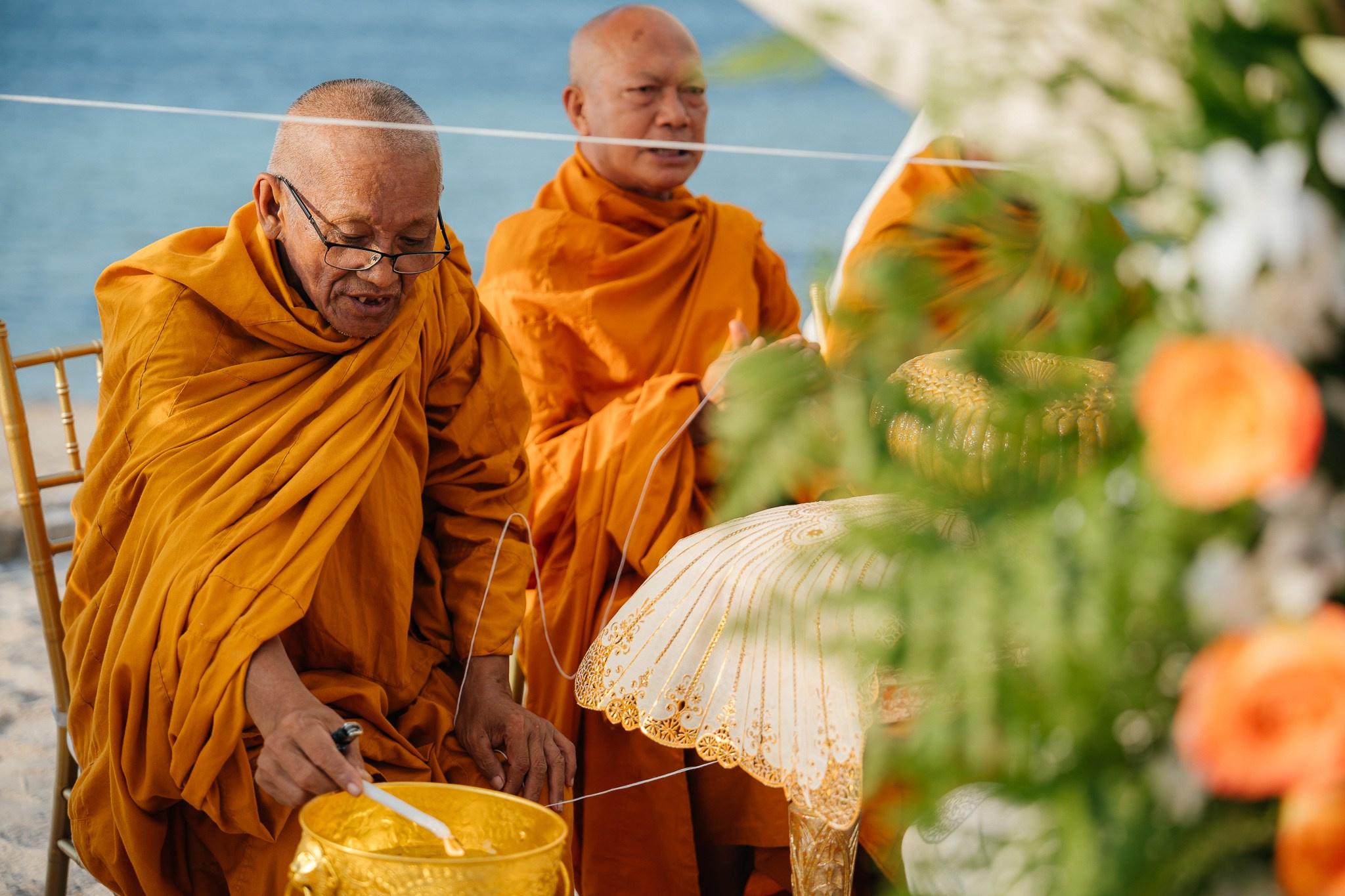 Buddhist ceremony. Hochzeitsplaner Koh Samui | Strand- & Villenhochzeiten – Magic Day