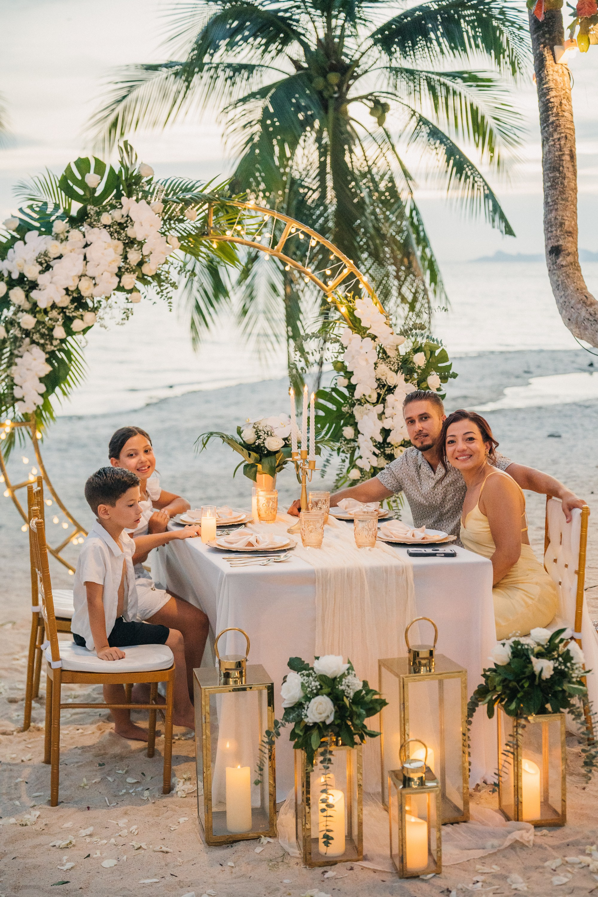 Family Beach Wedding in Koh Samui, Thailand | Just for 2 with Kids