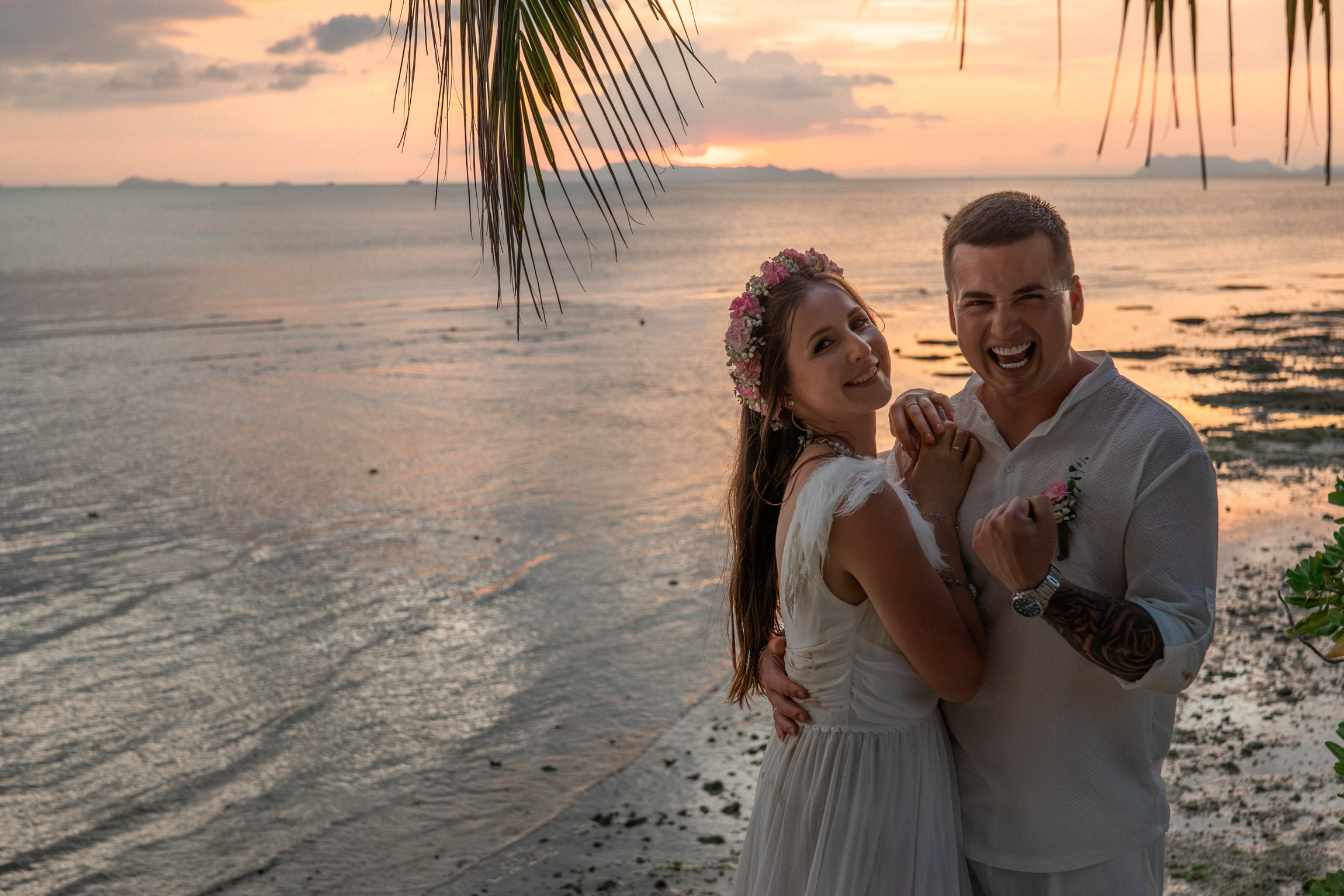 Wedding on the Beach in Koh Samui, Thailand | Tropical Destination Wedding