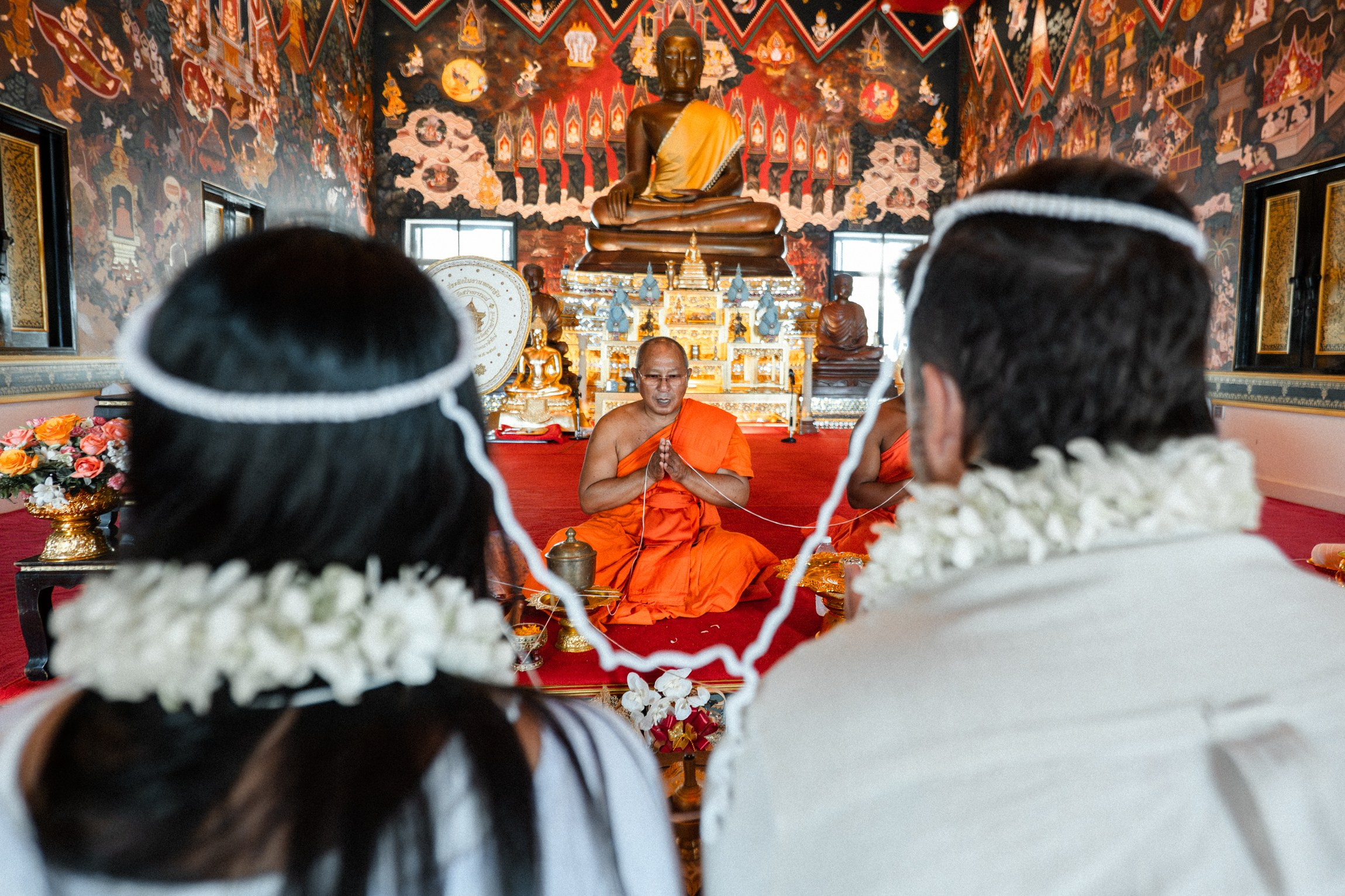 Traditional Buddhist Wedding Ceremony in Temple on Koh Samui | Wedding Planner