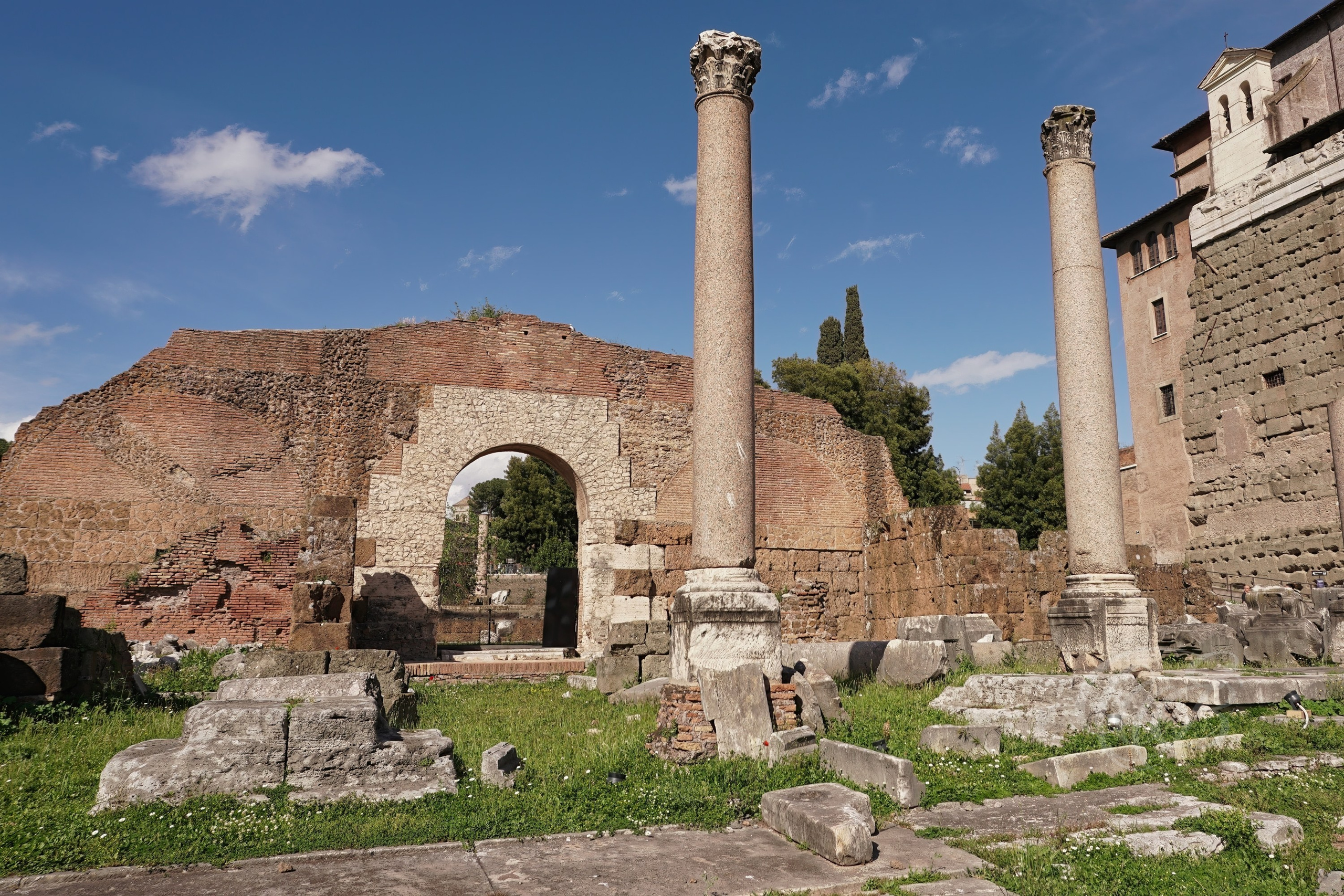 ITALY TRAVEL PHOTOGRAPHY – ITALY – ROME — Shrine of Venus Cloacina at the Roman Forum — Ancient Roman shrine dedicated to Venus Cloacina within the Roman Forum, associated with purification rites and the historic Cloaca Maxima, Rome, Italy — Eduardo Bartoli Photography.