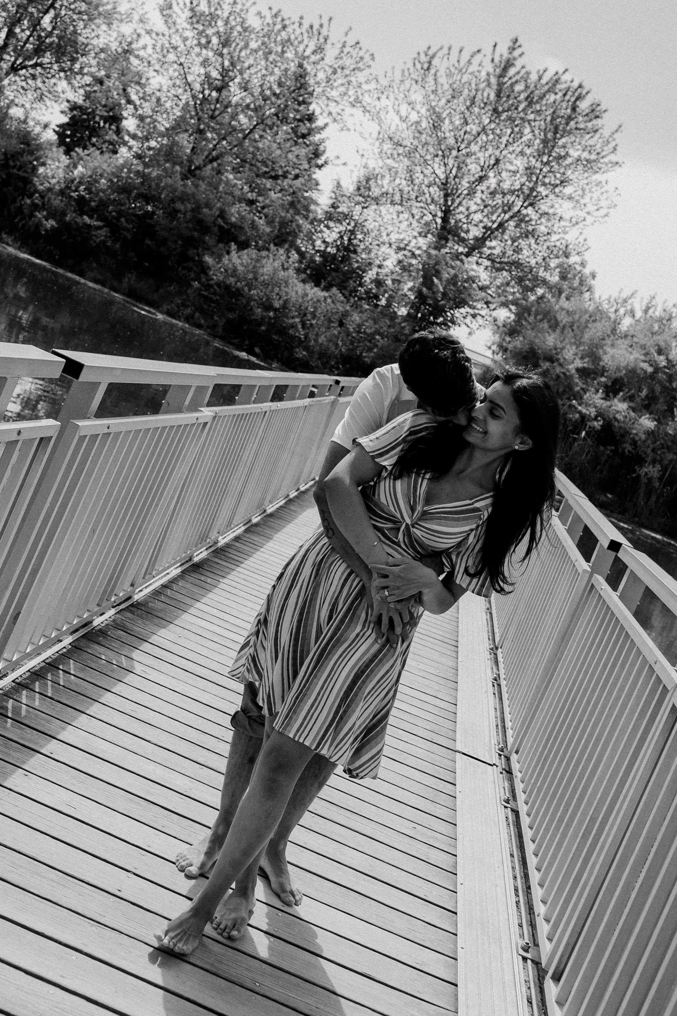Romantic Engagement Photoshoot in Toronto | Natural & Candid Moments. Madhurina photography