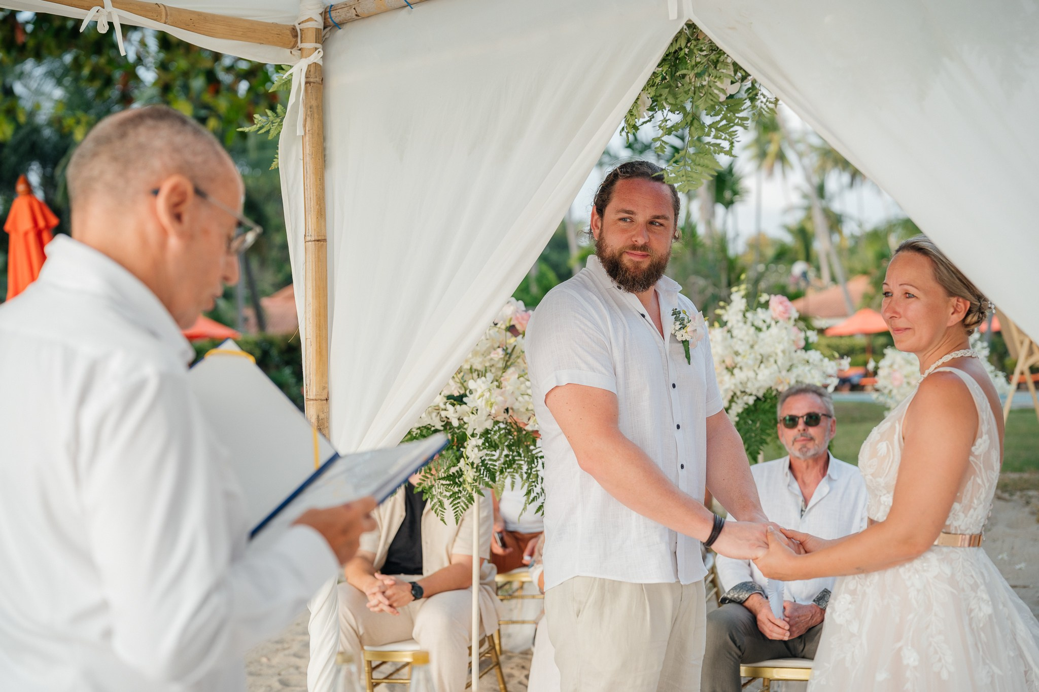 Family and Friends Beach Wedding in Koh Samui, Thailand