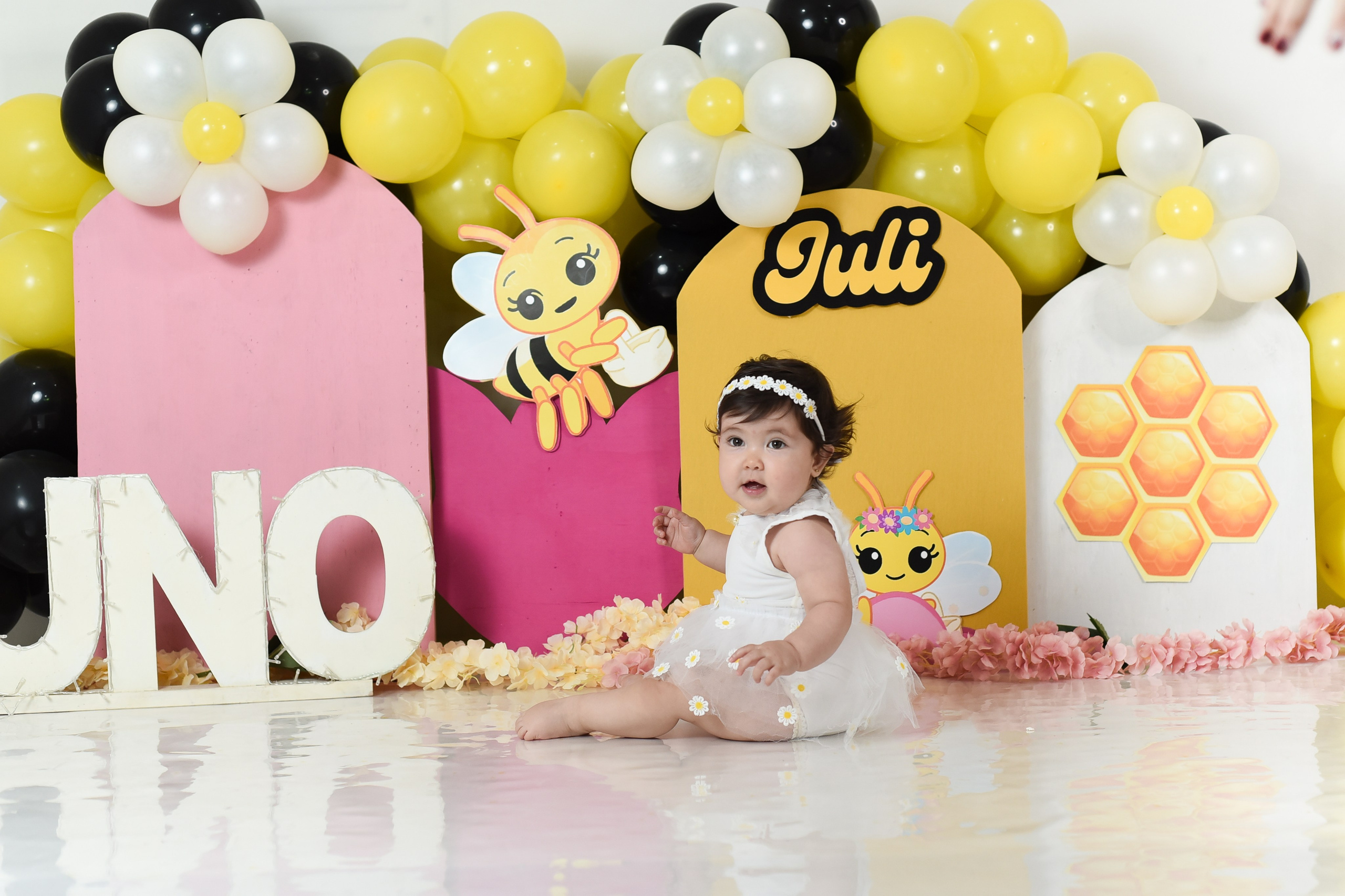 Sesión 1er añito de Juli. Temática: Abejita de Plim Plim +  Mini Sesión Navideña. Fotografo de casamiento en misiones y fotógrafo de familia  Posadas