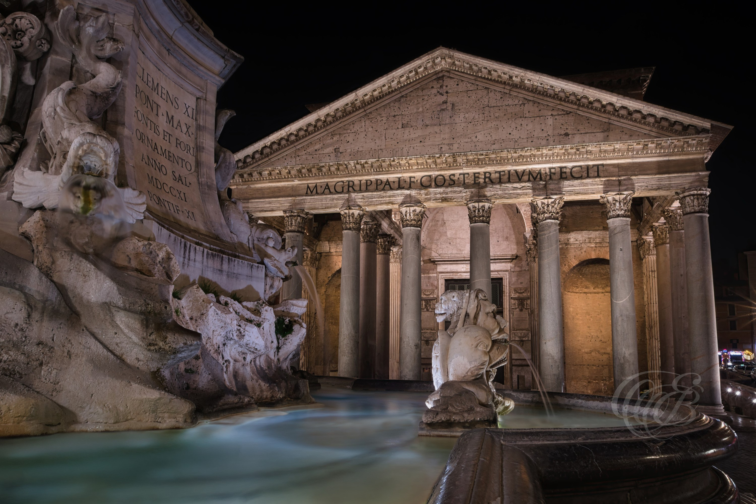  Rome Italy - Night view of the Pantheon - Eduardo Bartoli Fine Art Photography - The Pantheon at night in Rome, Italy, fine art photography by Eduardo Bartoli.