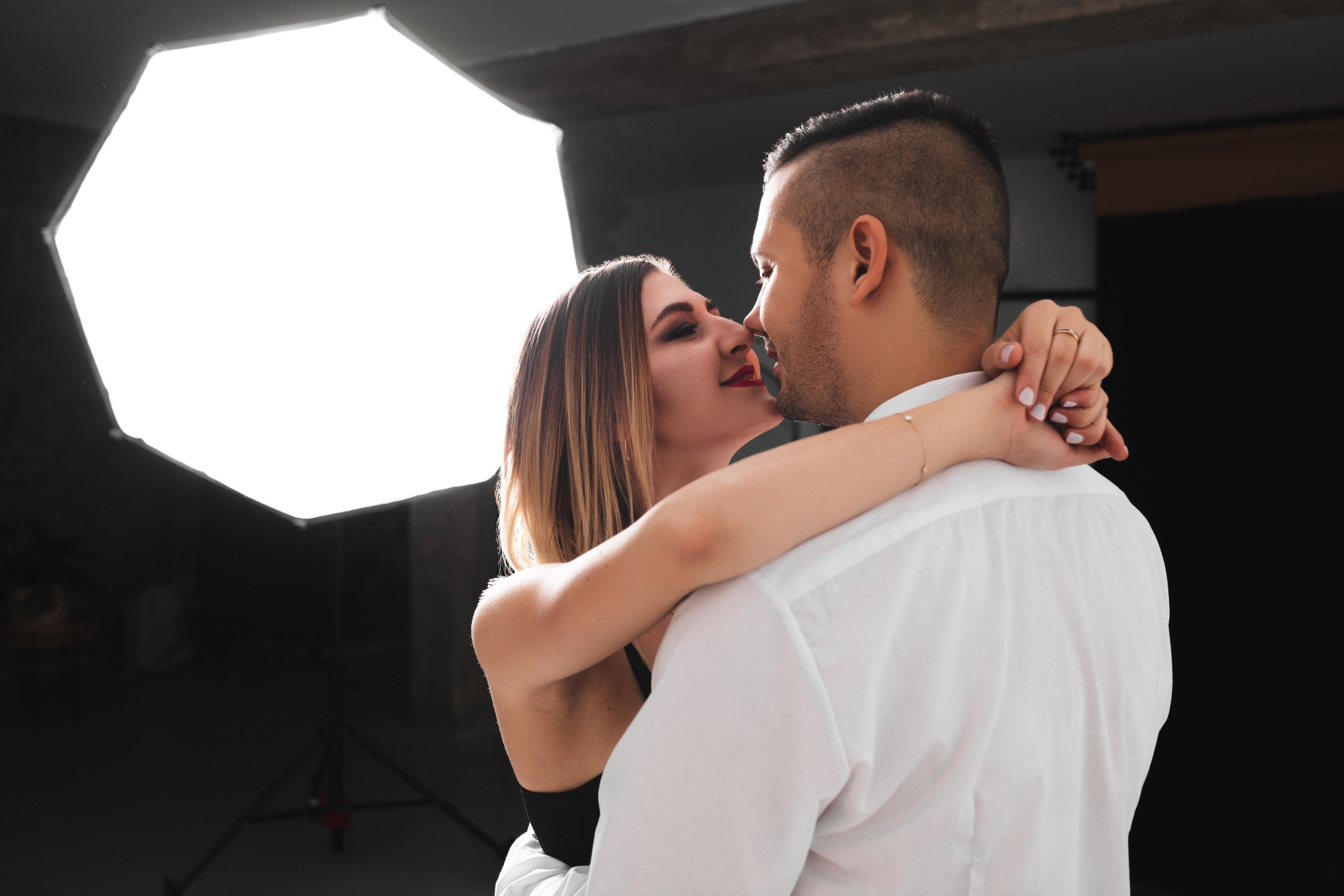 Studio Couples Portrait Session | Dimitri Studio Spruce Grove