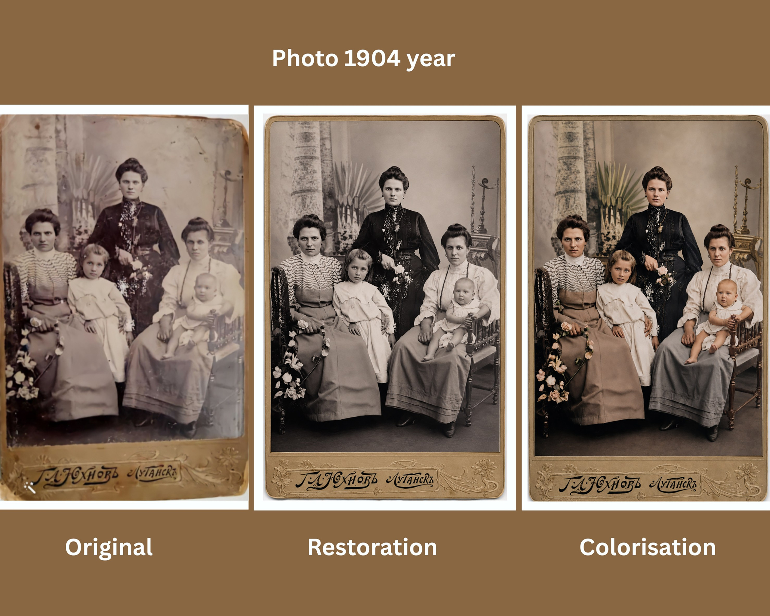 Restauration de photos. Photographe de famille à Montréal Ewa Molchanovskaya