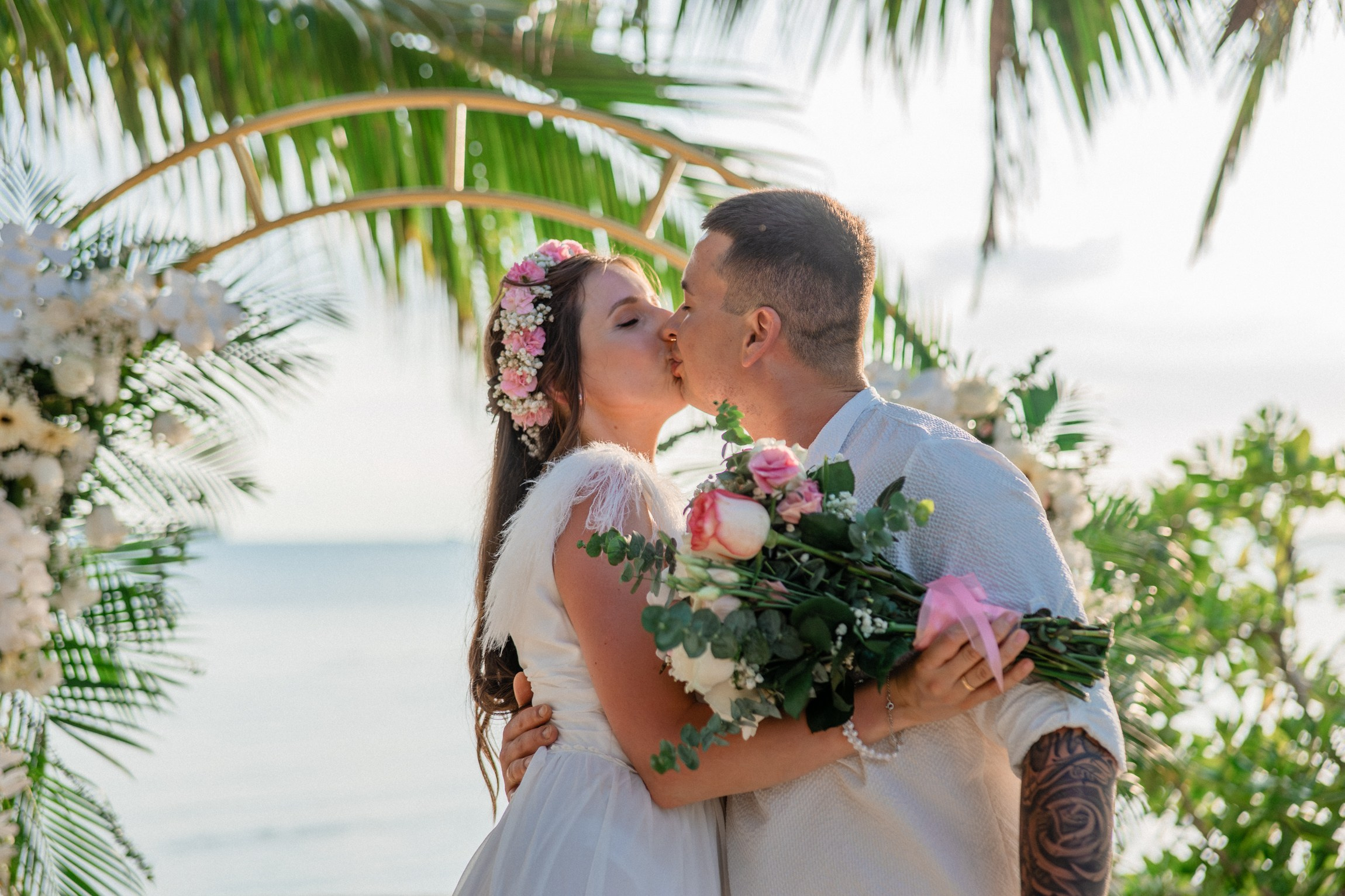 Wedding on the Beach in Koh Samui, Thailand | Tropical Destination Wedding