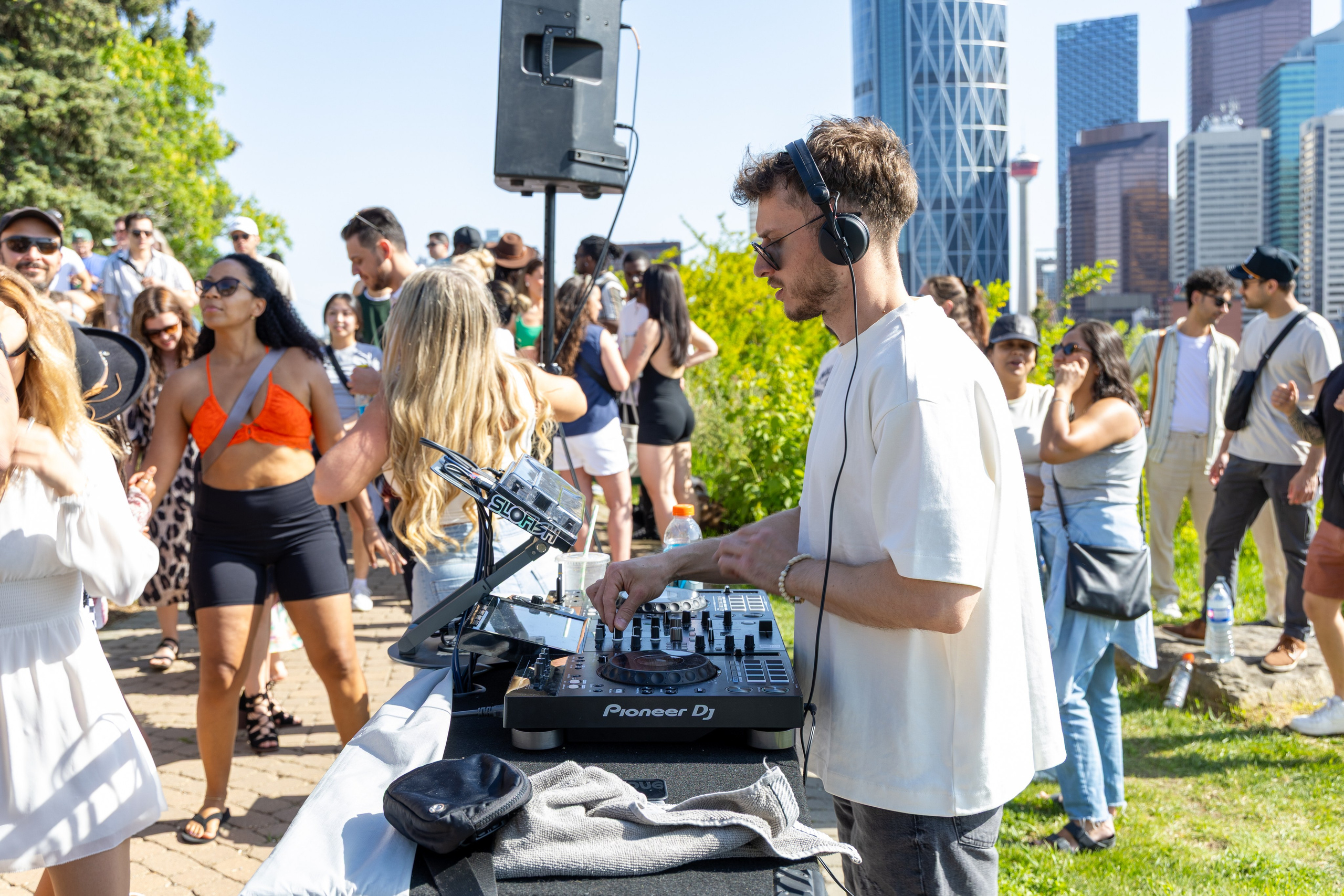 Beats in the Park — Dos Leches DJ Party at Rotary Park, Calgary. ProFly Media Inc. — Cinematic photo and video production for brands, businesses, and spaces in Calgary