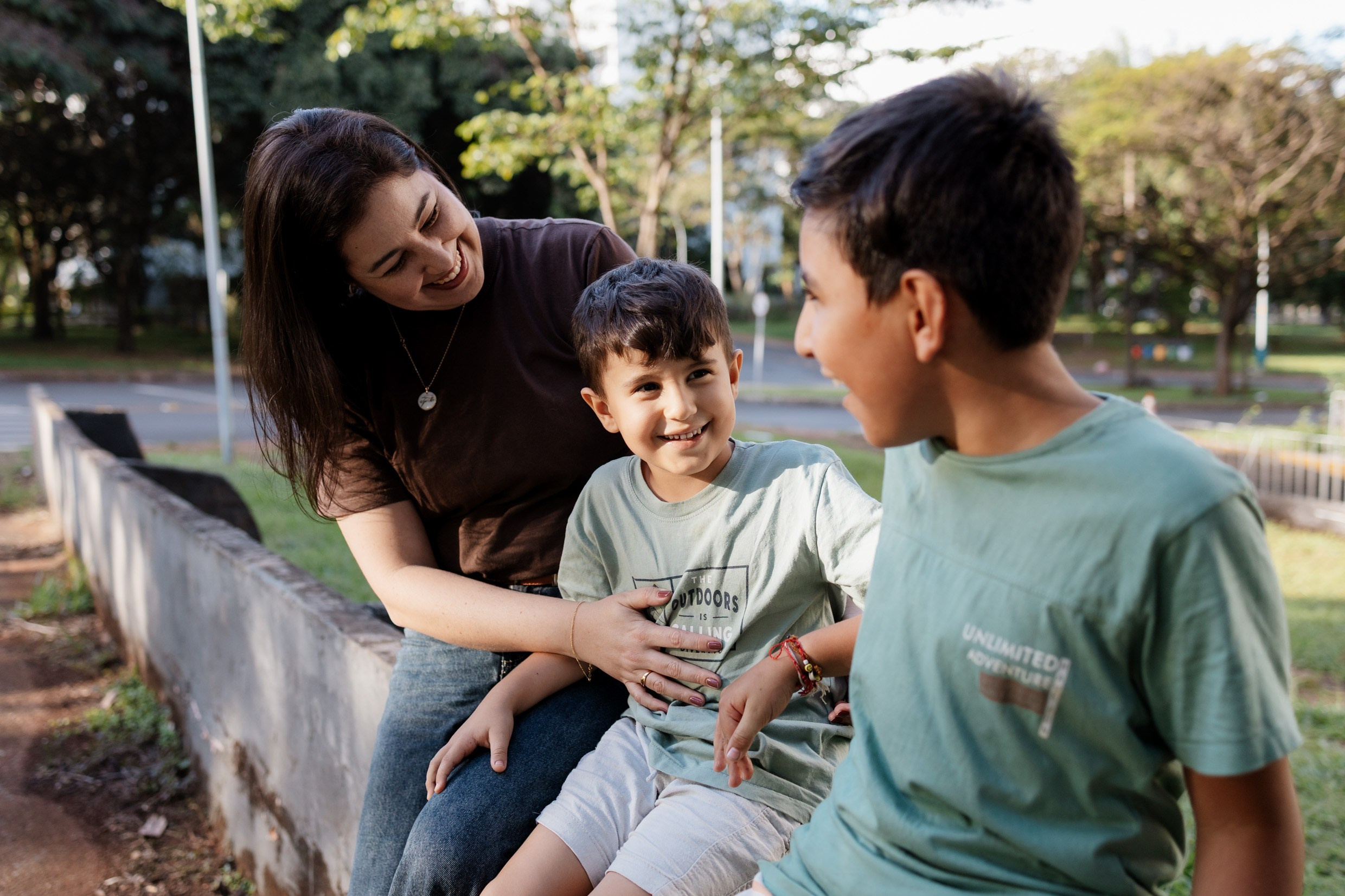 Ensaio mãe e filhos em Brasília, Asa Norte | Fotografia de Família