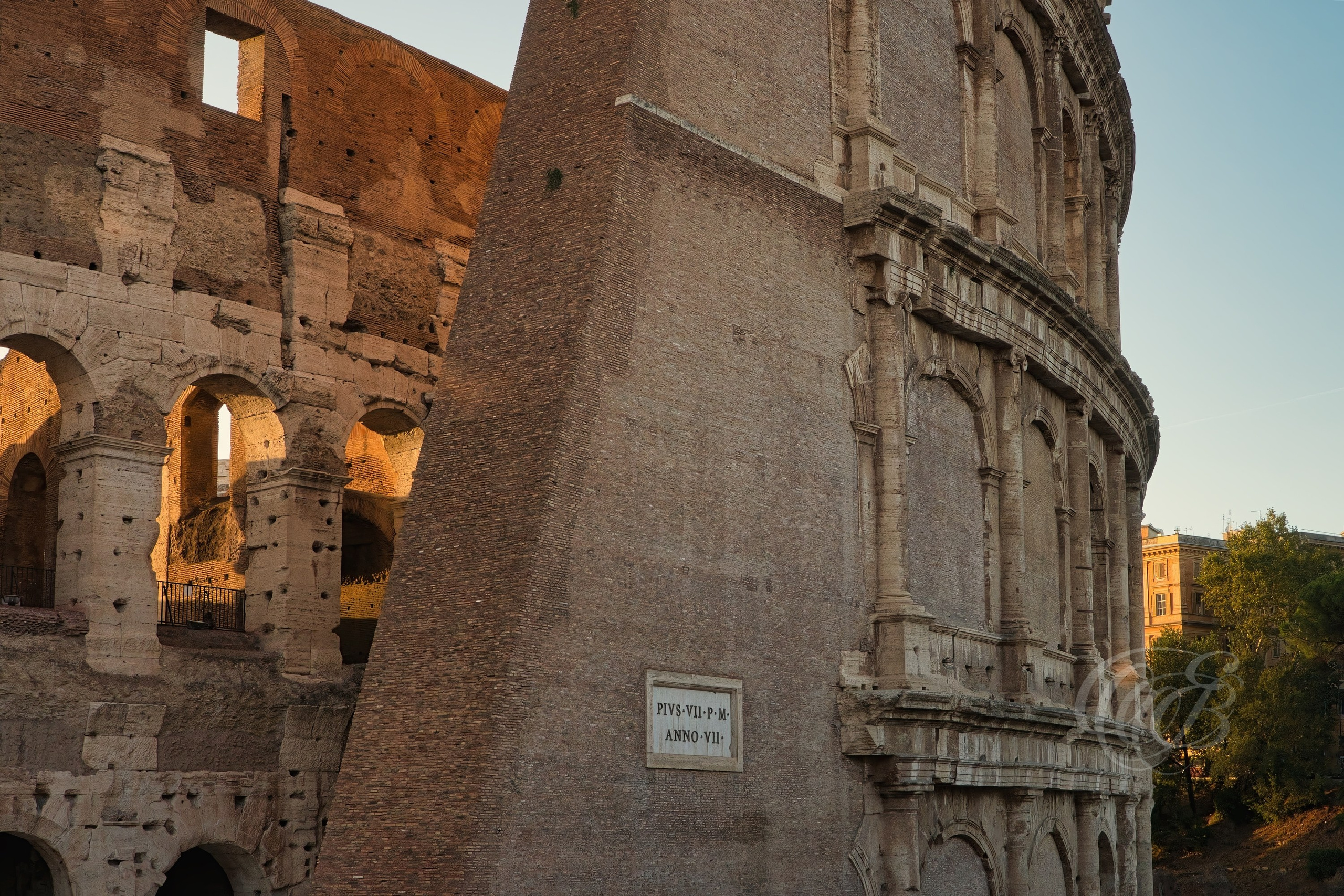 ITALY TRAVEL PHOTOGRAPHY – ITALY – ROME — The Colosseum Anno II — View of the Colosseum, the monumental Roman amphitheater built in the 1st century AD and one of the most recognizable landmarks of ancient Rome, Rome, Italy — Eduardo Bartoli Photography.**