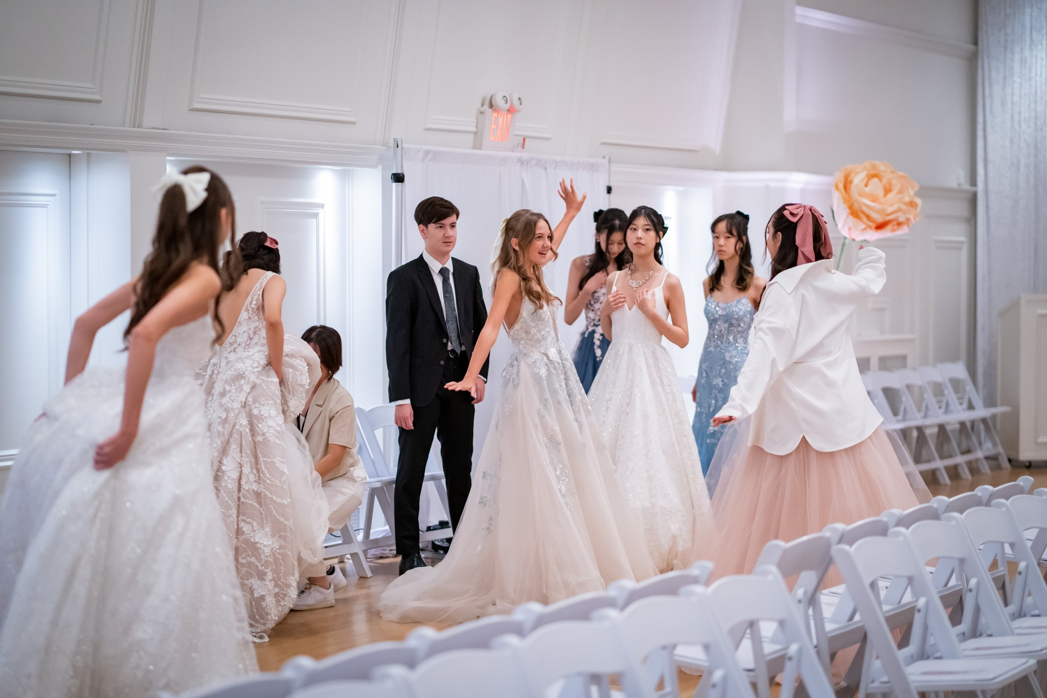 The blooms BTS. Vancouver Kids Photographer