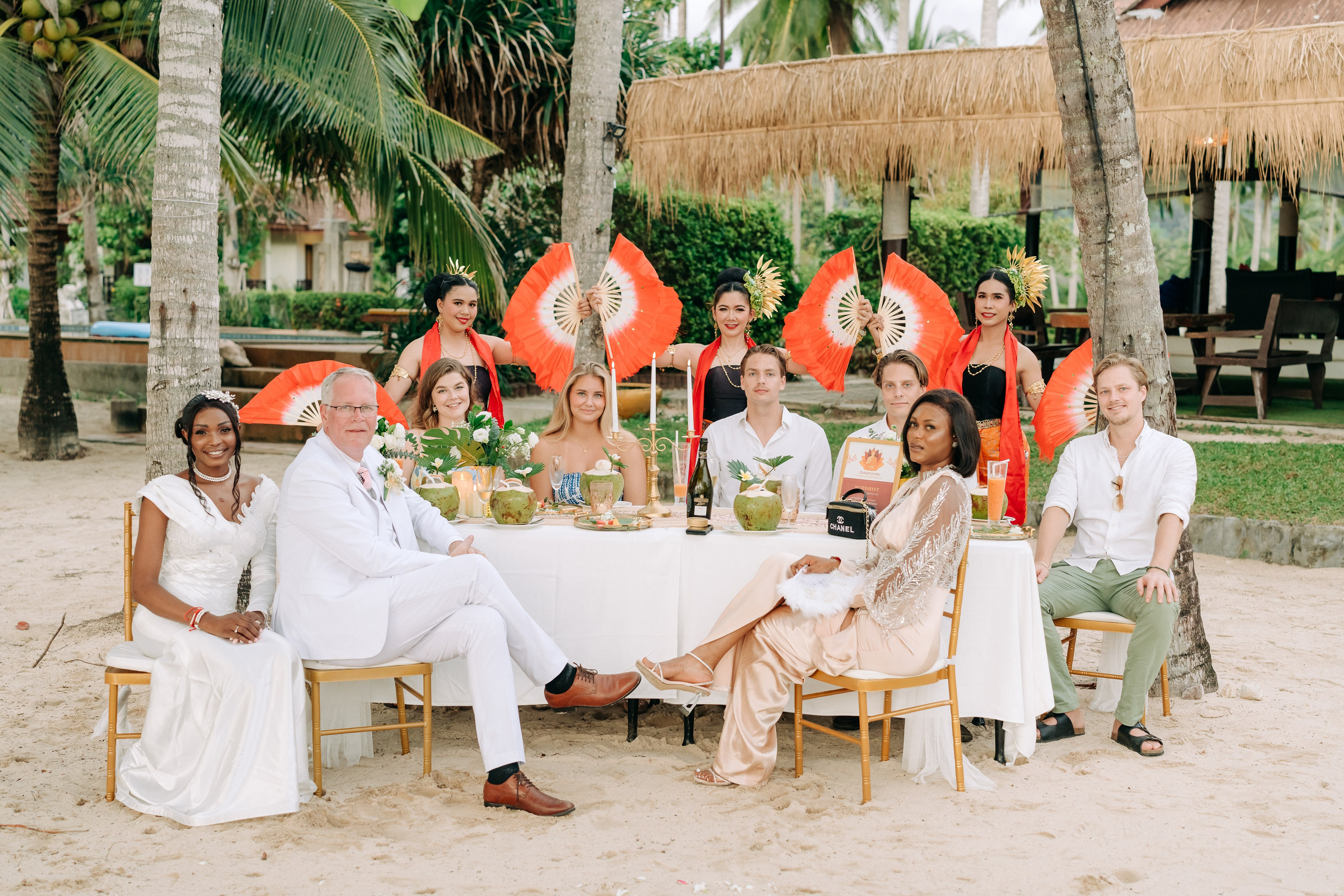 Sacred Buddhist Wedding Ceremony on Koh Samui Beach