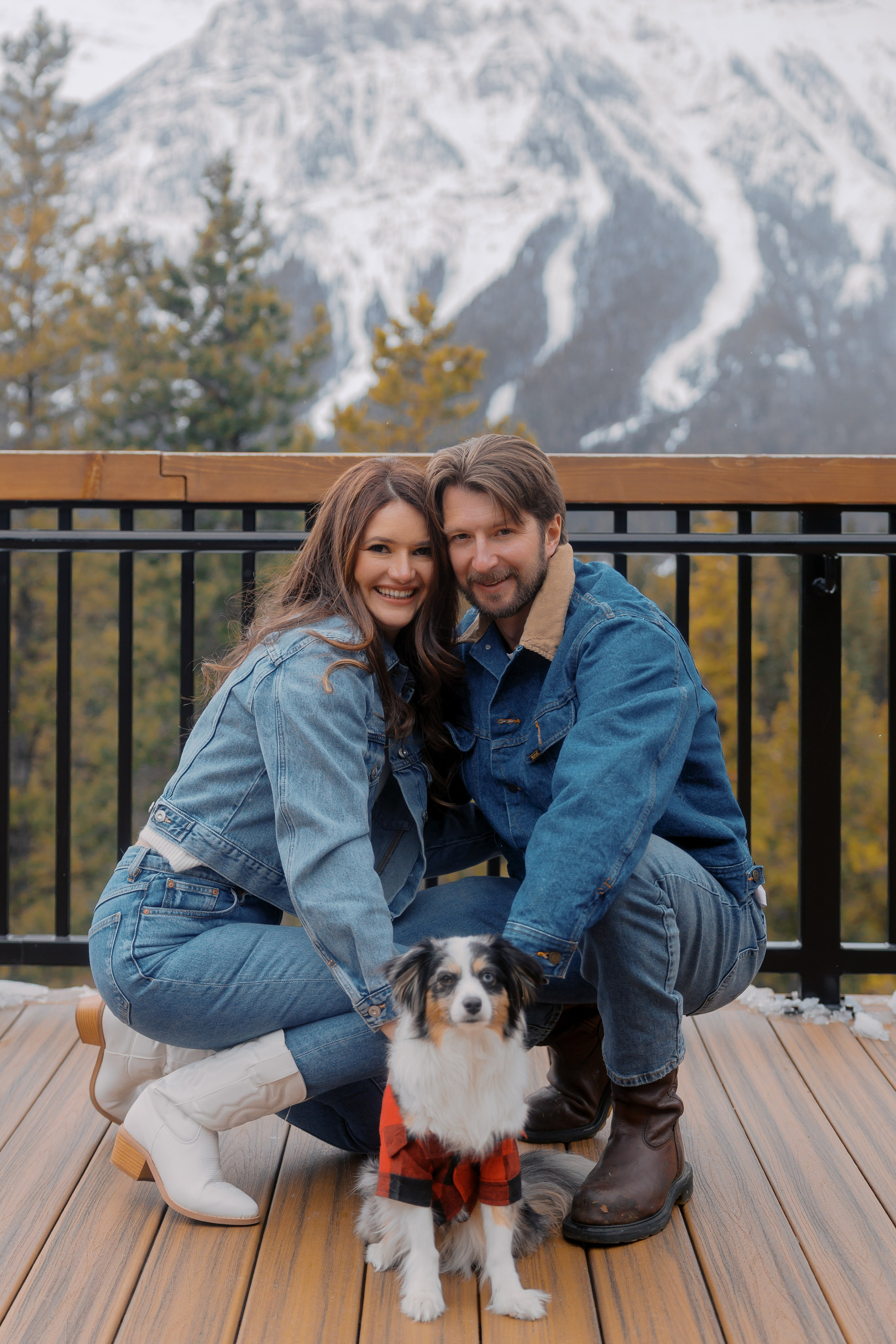 Ski engagement session. Photographer Elvira Hryshchenko