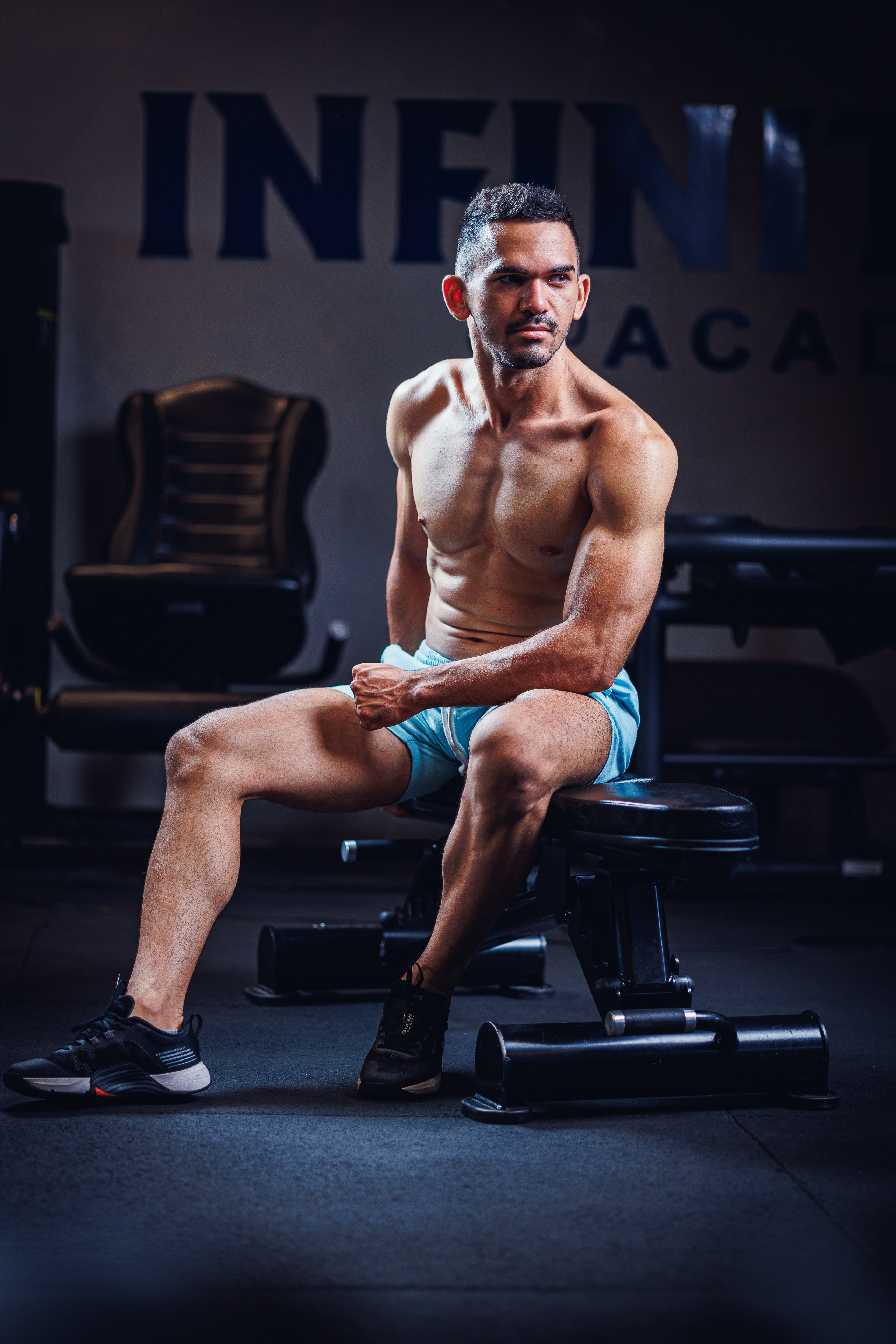 Retrato dentro da academia. Lucas Edgard, Fotógrafo em Teresina — PI. Família, Festas, Casais, Gestantes e Retratos Profissionais