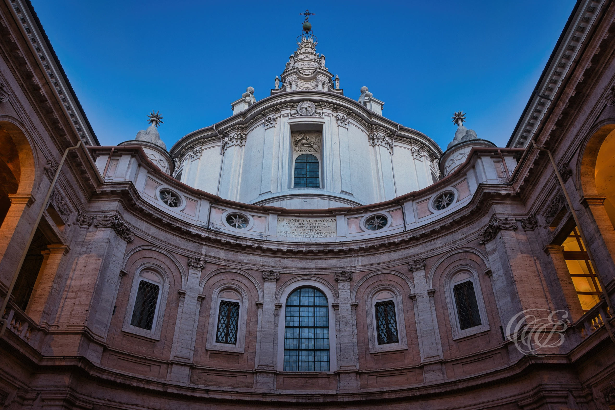 Rome Italy — Chiesa di Sant’Ivo alla Sapienza Baroque church — Eduardo Bartoli Fine Art Photography — Photograph of the Church of Sant’Ivo alla Sapienza, designed by Borromini, in Rome, Italy — photography by Eduardo Bartoli.