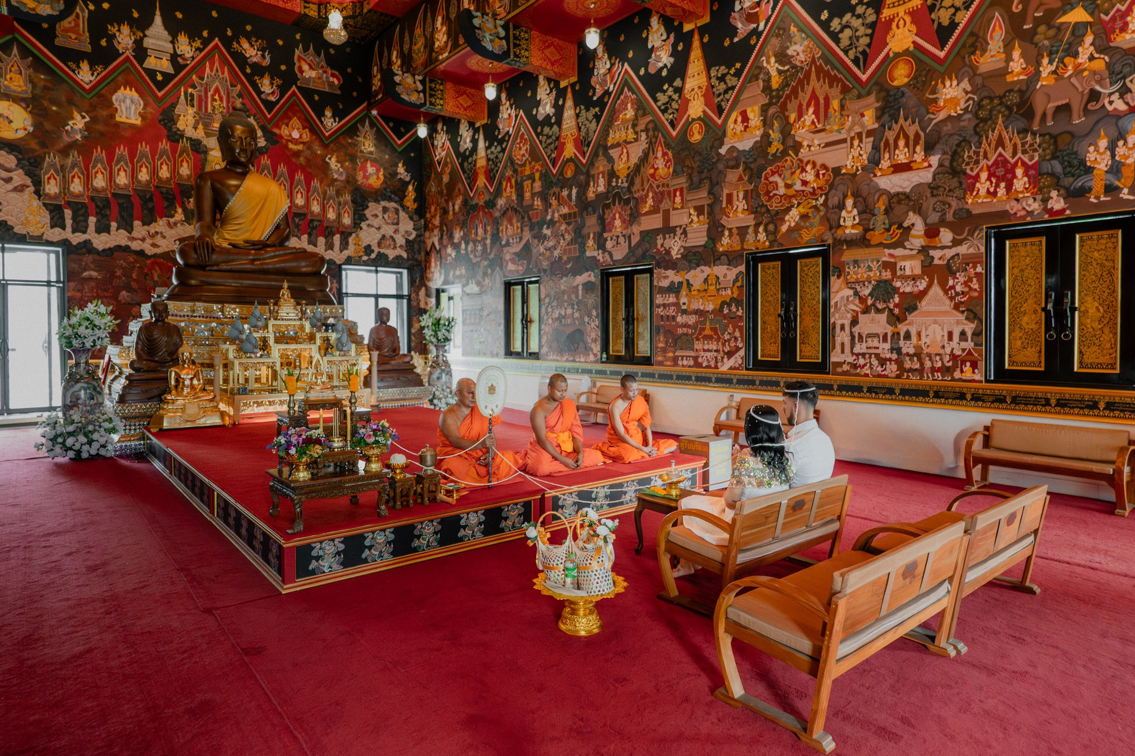 Private Buddhist Wedding Blessing Ceremony in Koh Samui