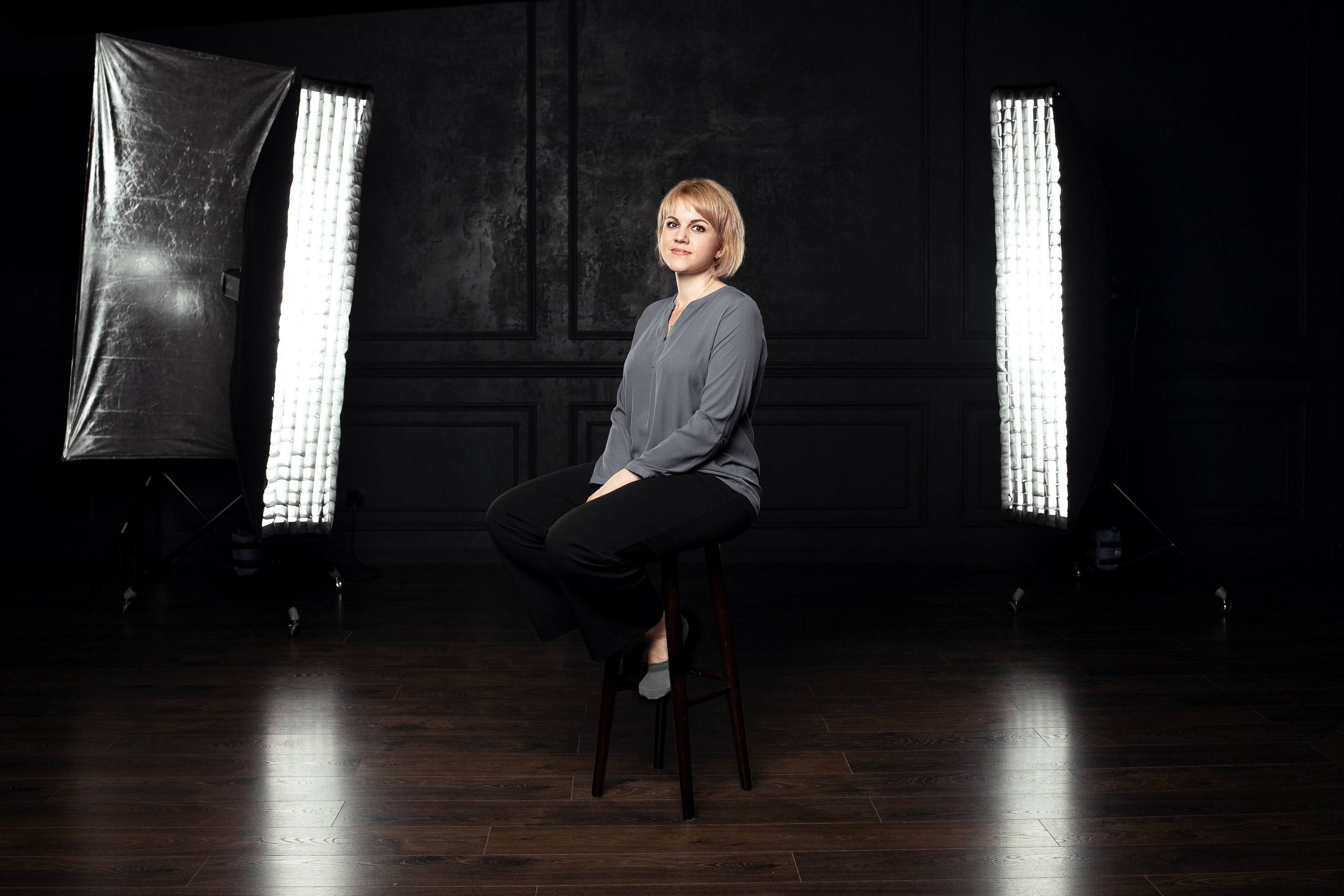 Female Business Headshot Studio Session | Dimitri Studio Edmonton