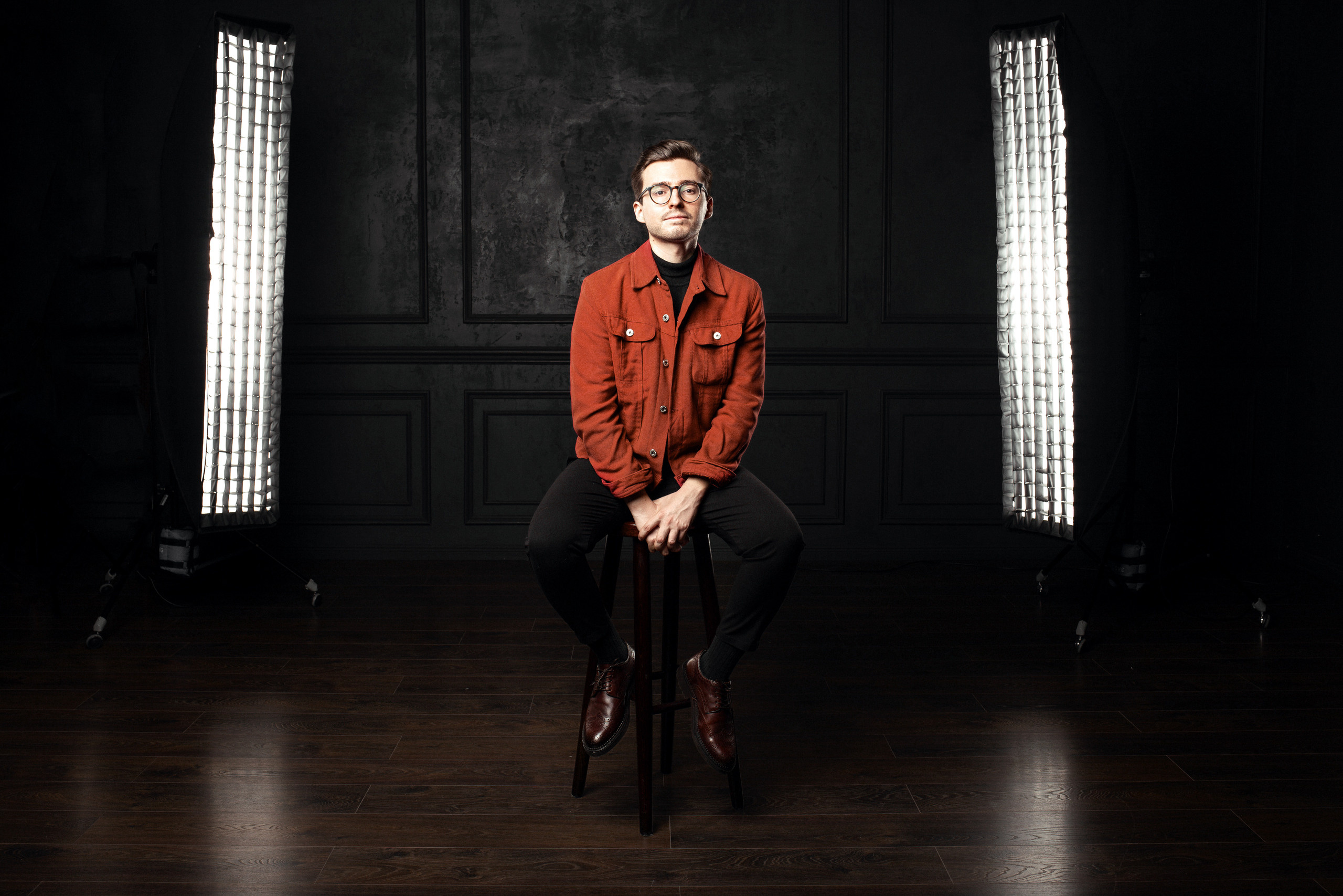 Male Business Headshot Studio Session | Dimitri Studio Edmonton