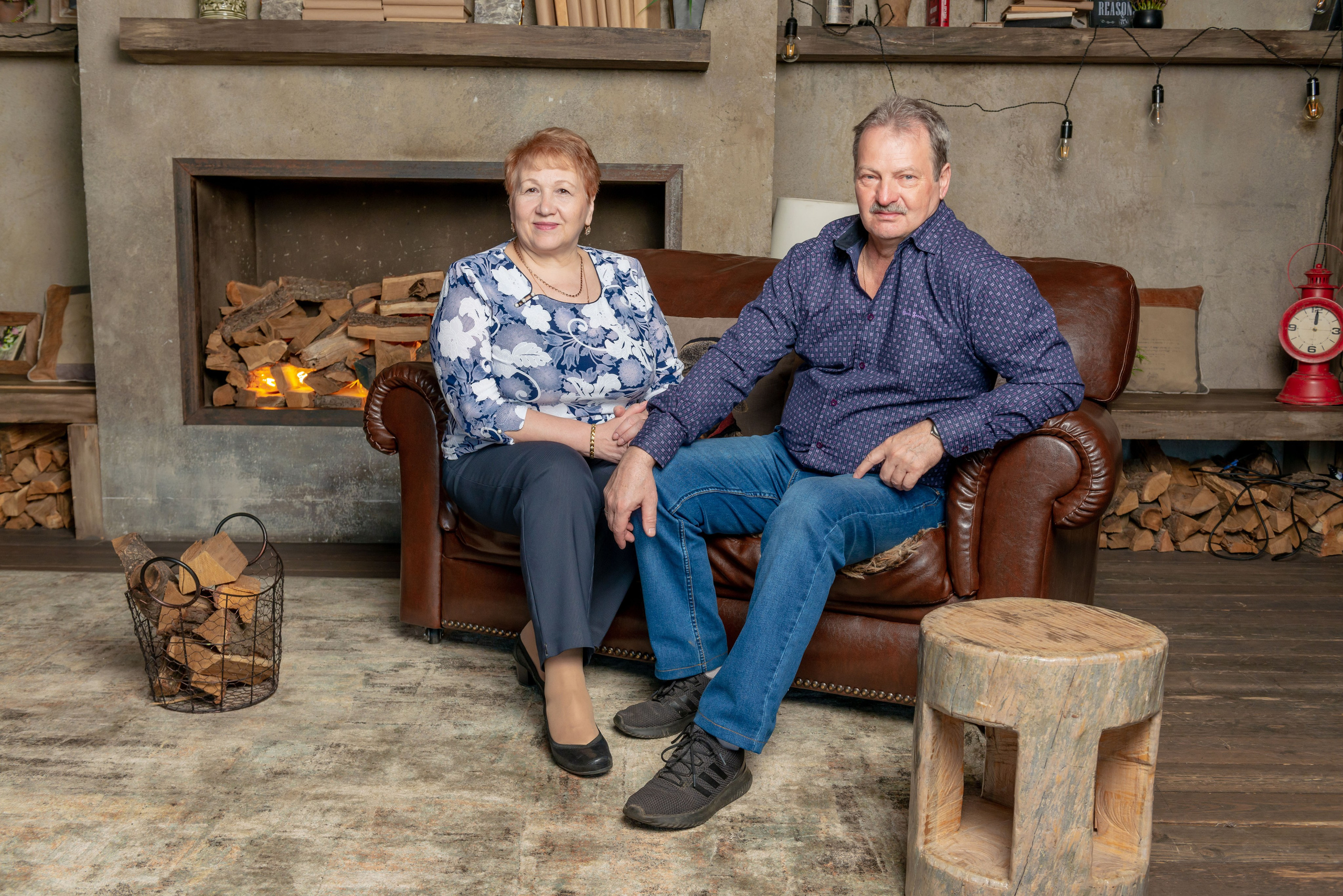 Photosession of a married couple in the studio. PHOTOGRAPHER QUINTANA ROO