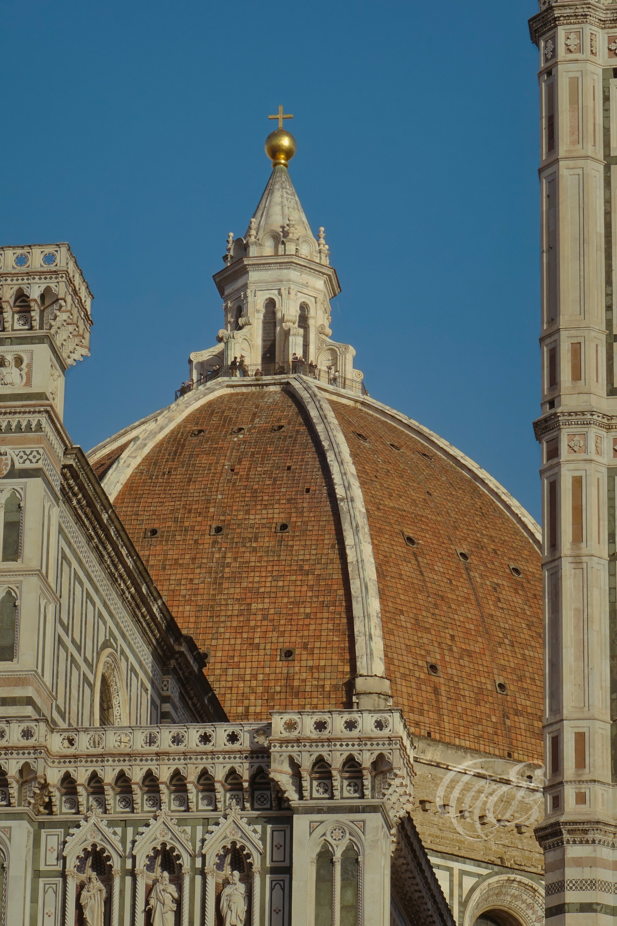 ITALY PHOTOGRAPHY — Verrocchio's Golden Ball — Verrocchio's Golden Ball crowning the lantern of the Cathedral of Santa Maria del Fiore, an enduring symbol of Florence's artistic and architectural heritage, Florence, Italy — Eduardo Bartoli Photography.