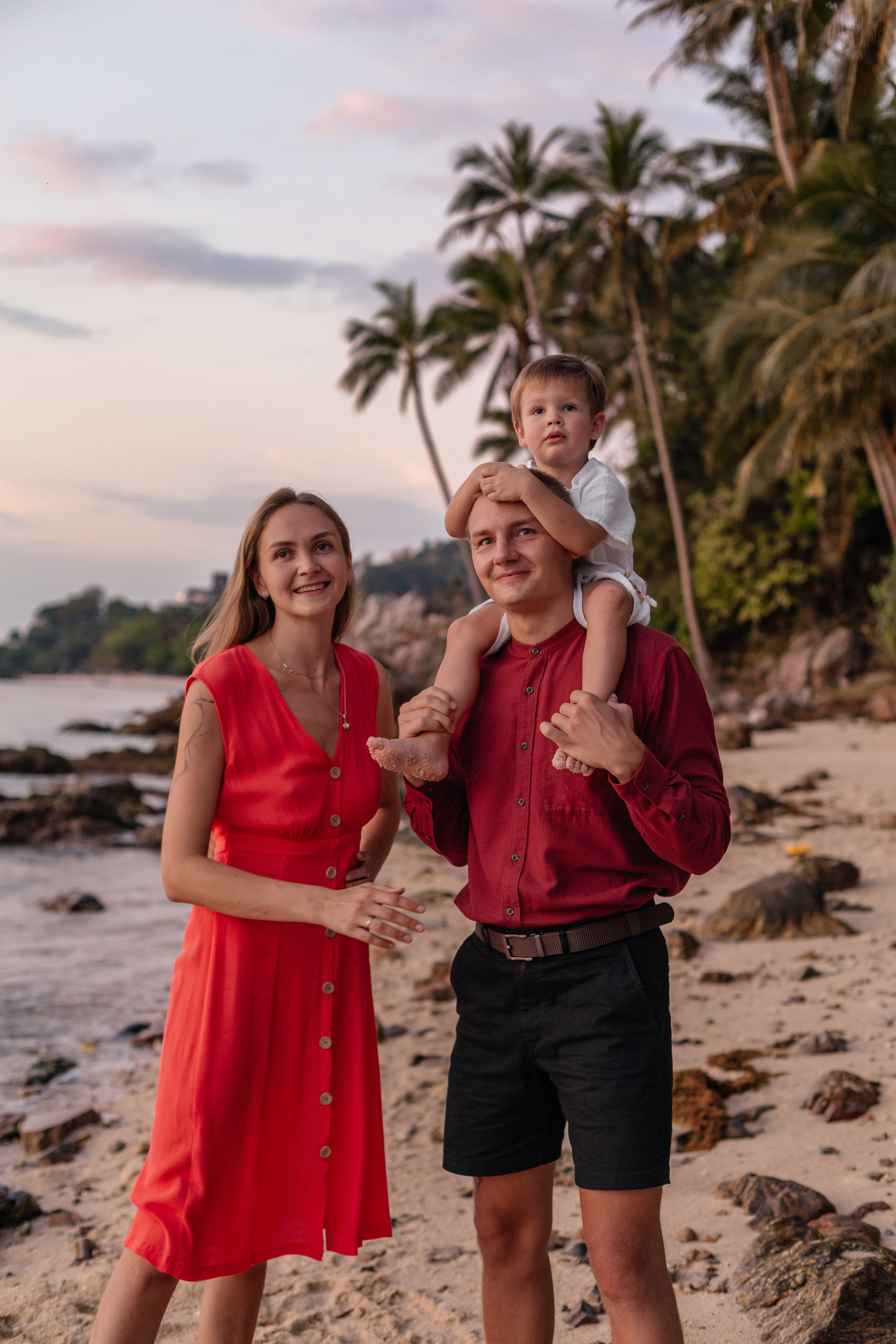 Beach family photoshoot in Koh Samui