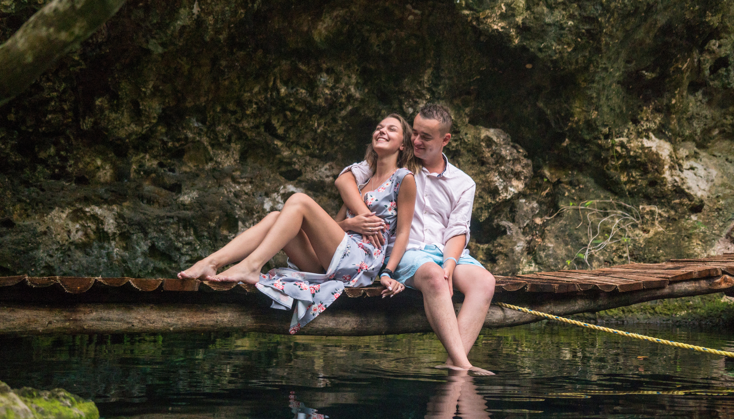 Exclusive destination wedding photography in cenote setting