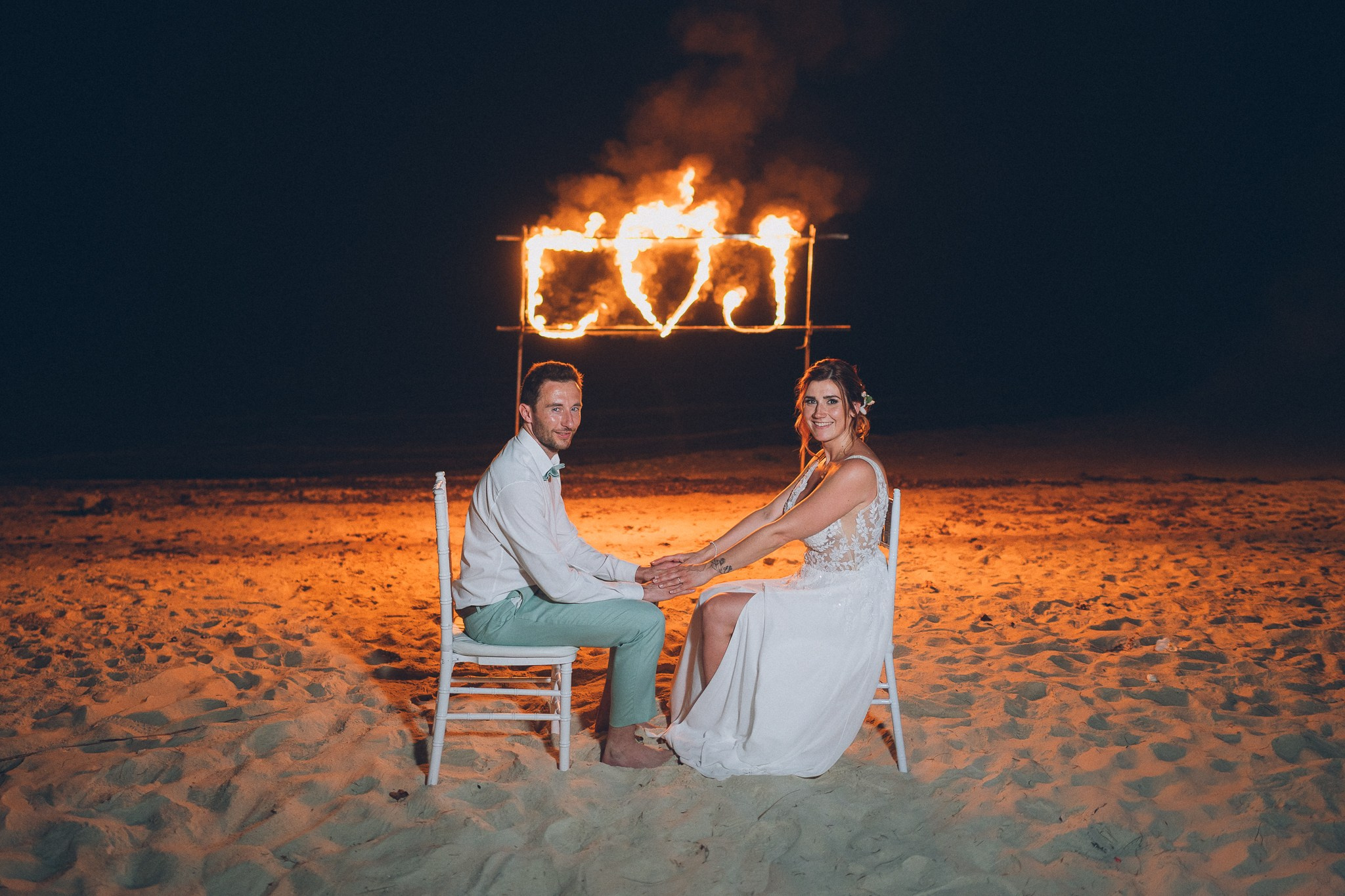 Fire Dancers Wedding Thailand