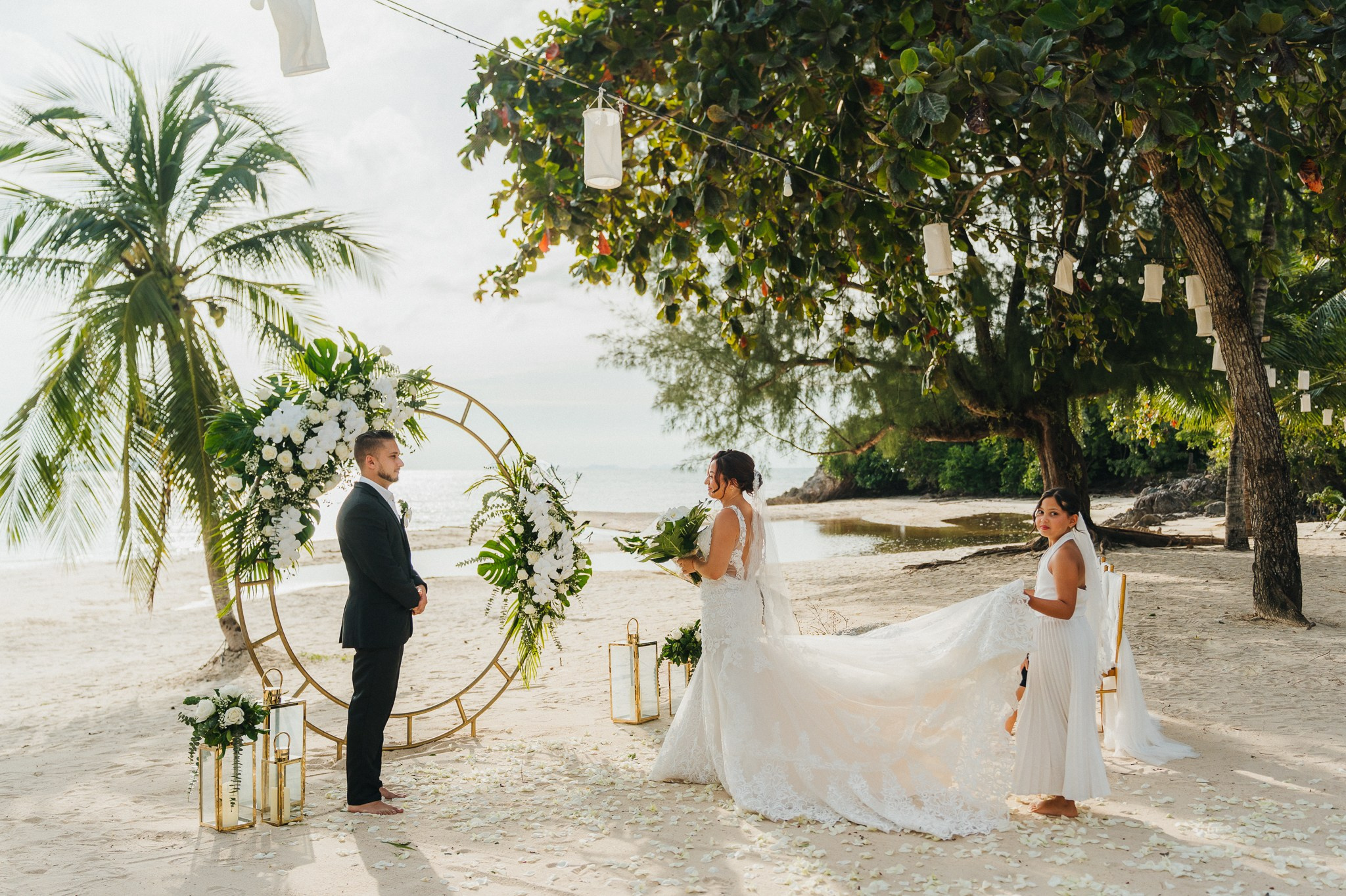 Family Beach Wedding in Koh Samui, Thailand | Just for 2 with Kids