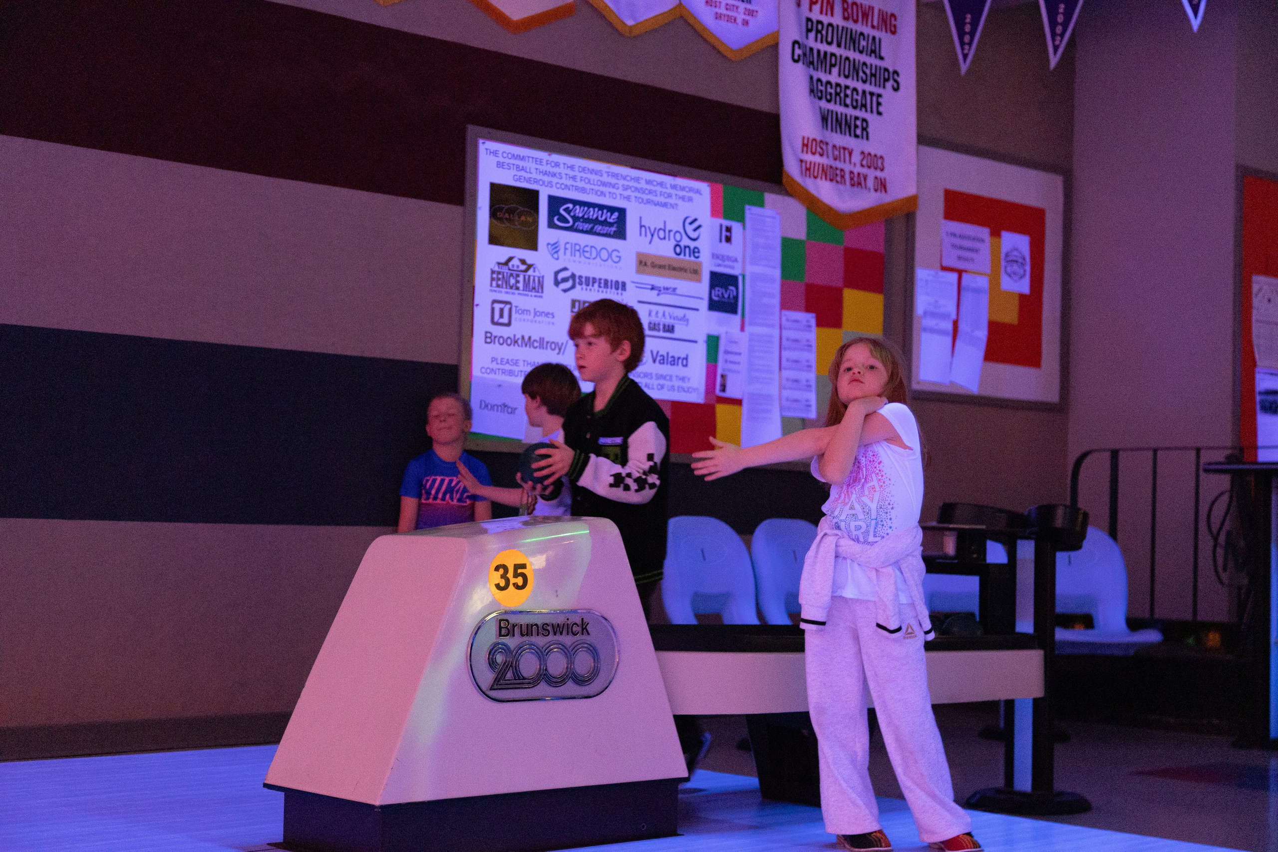 Alex LaCasse’s 8th Birthday at Mario’s Bowl 2025. Toronto Portrait Photographer Lena Lac