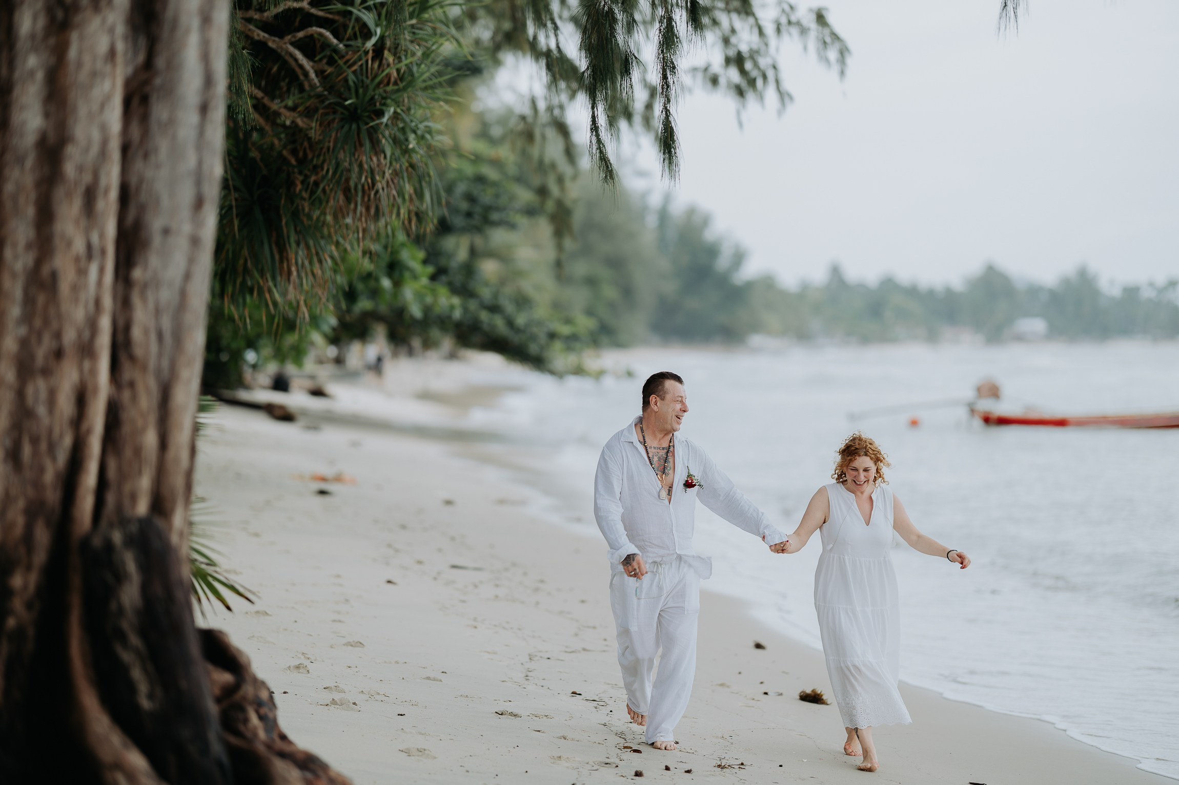 Romantic Buddhist wedding ceremony for two in Koh Samui, Thailand