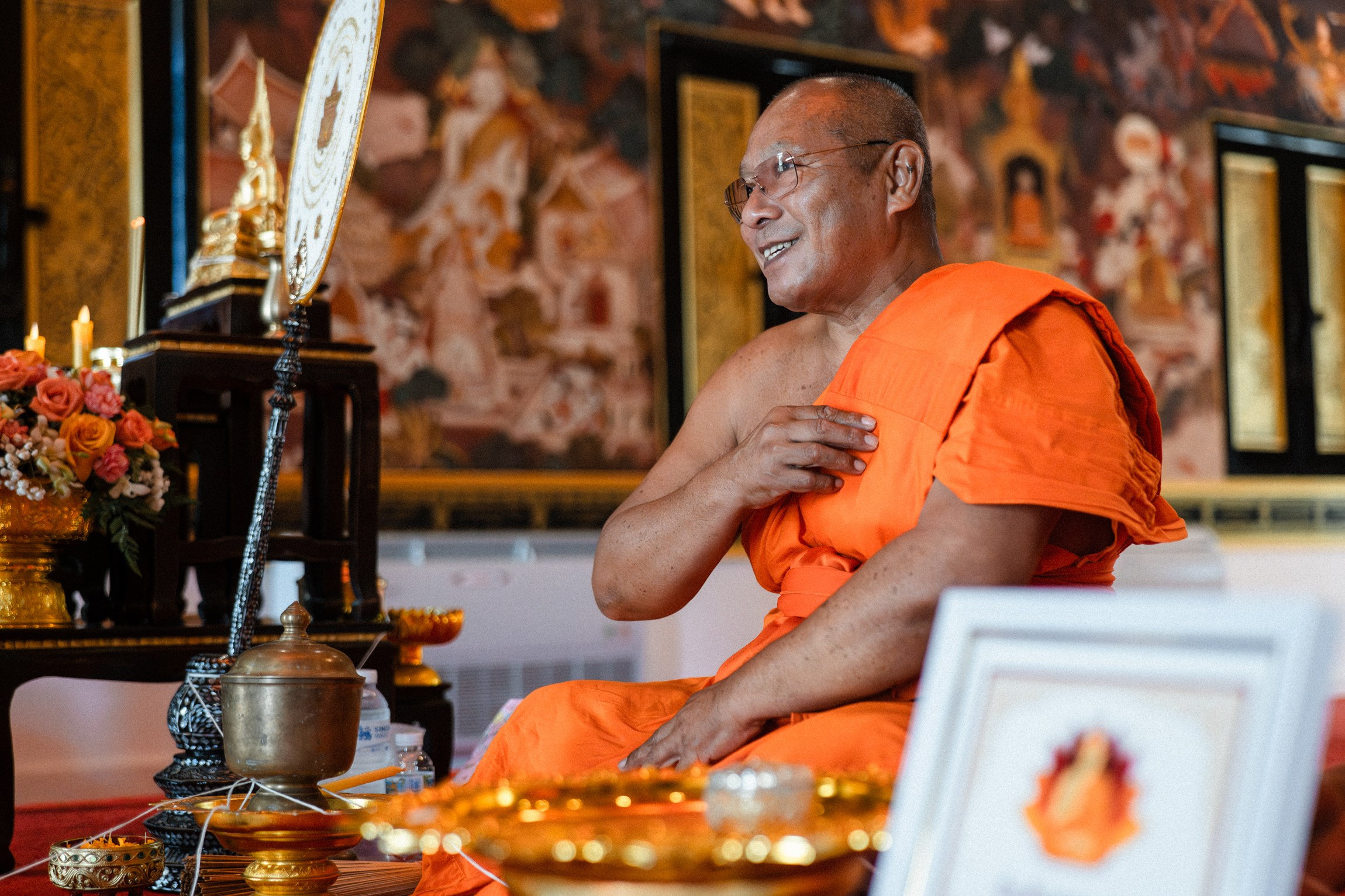 Authentic Buddhist Wedding Blessing Ceremony in Koh Samui, Thailand