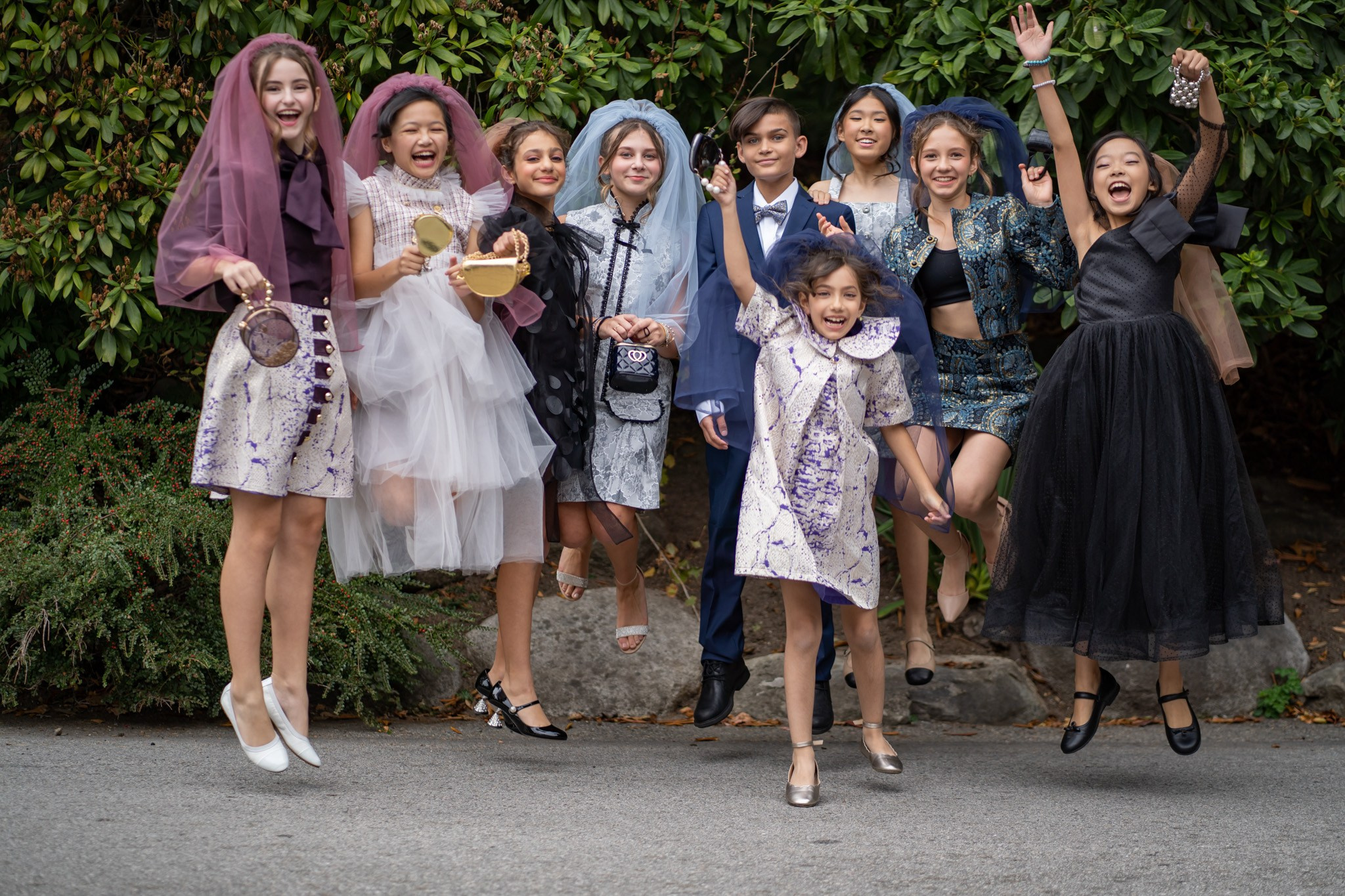 The blooms outdoor. Vancouver Kids Photographer