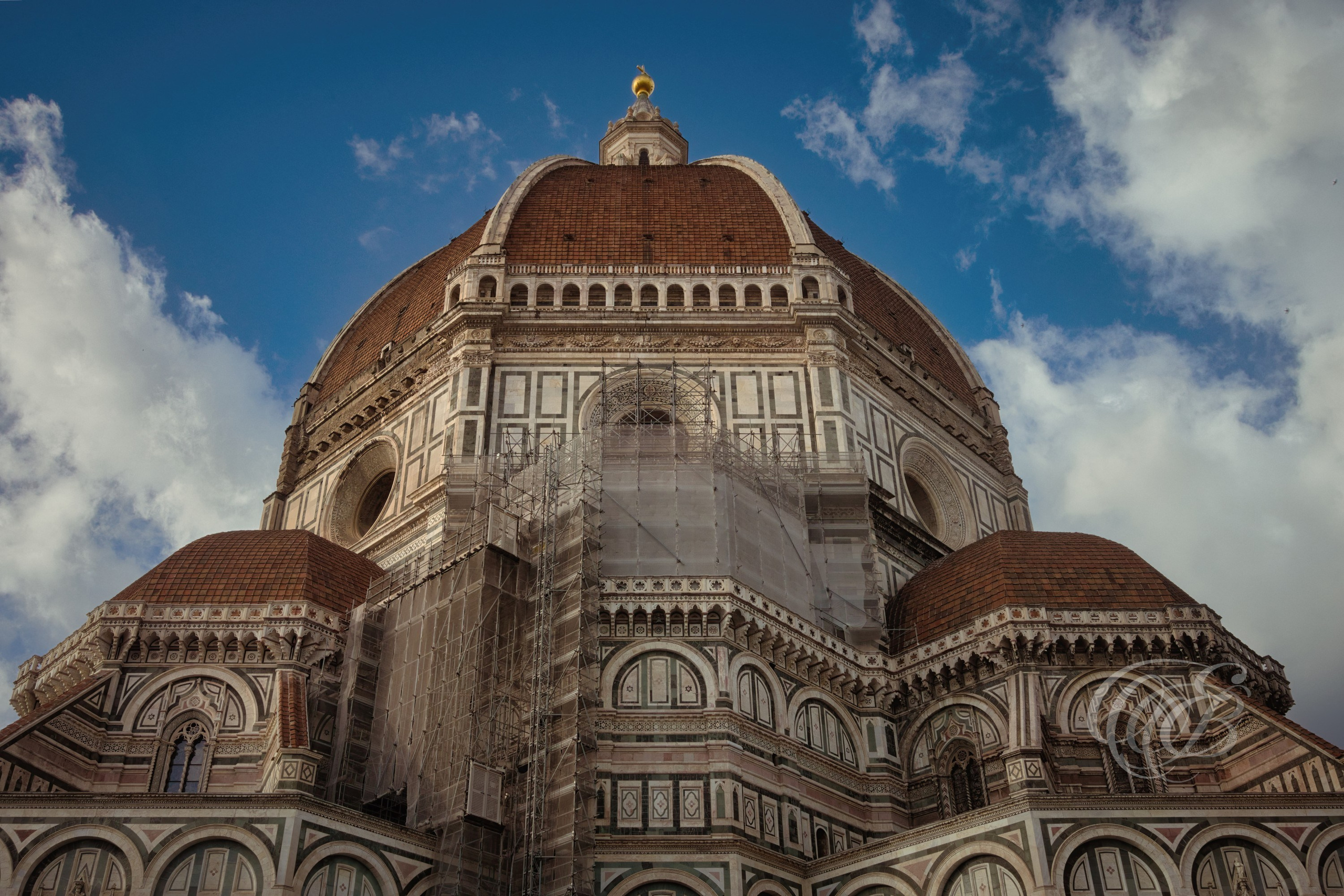 Florence, Italy—Santa Maria del Fiore Facade—Eduardo Bartoli Photography—Photograph of Santa Maria del Fiore, Florence Cathedral begun in 1296 under Arnolfo di Cambio, featuring the cathedral's historic façade in Florence, Italy—Florence, Italy—Santa Maria del Fiore Facade—Eduardo Bartoli Photography.