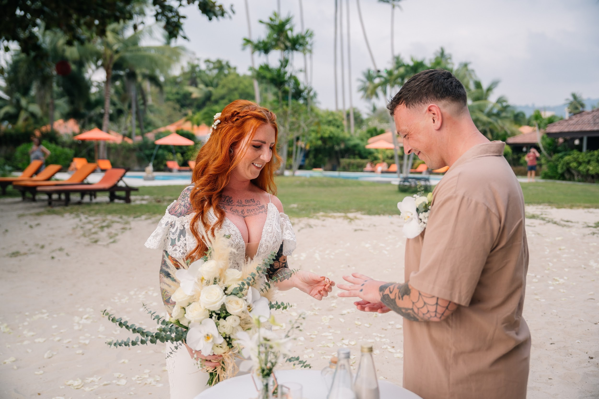 Koh Samui Beach Wedding Ceremony in Thailand