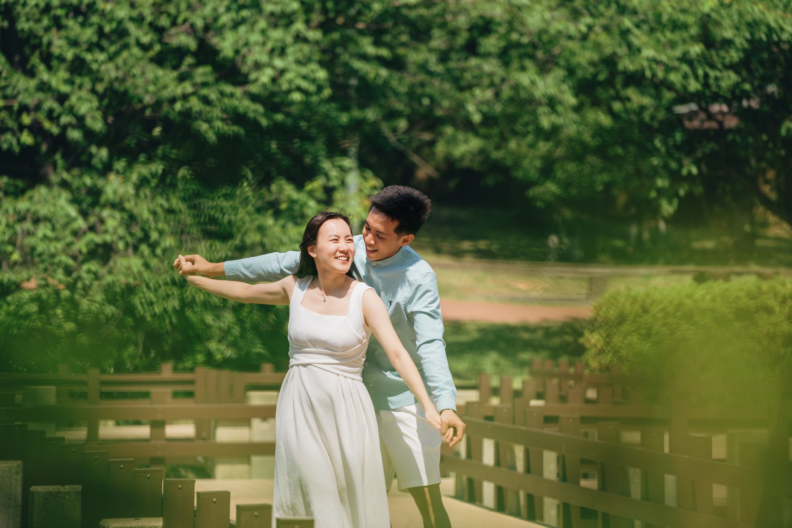 Fukuoka Couple Photoshoot: Roses, Totoro Forest & Sunset Love Story