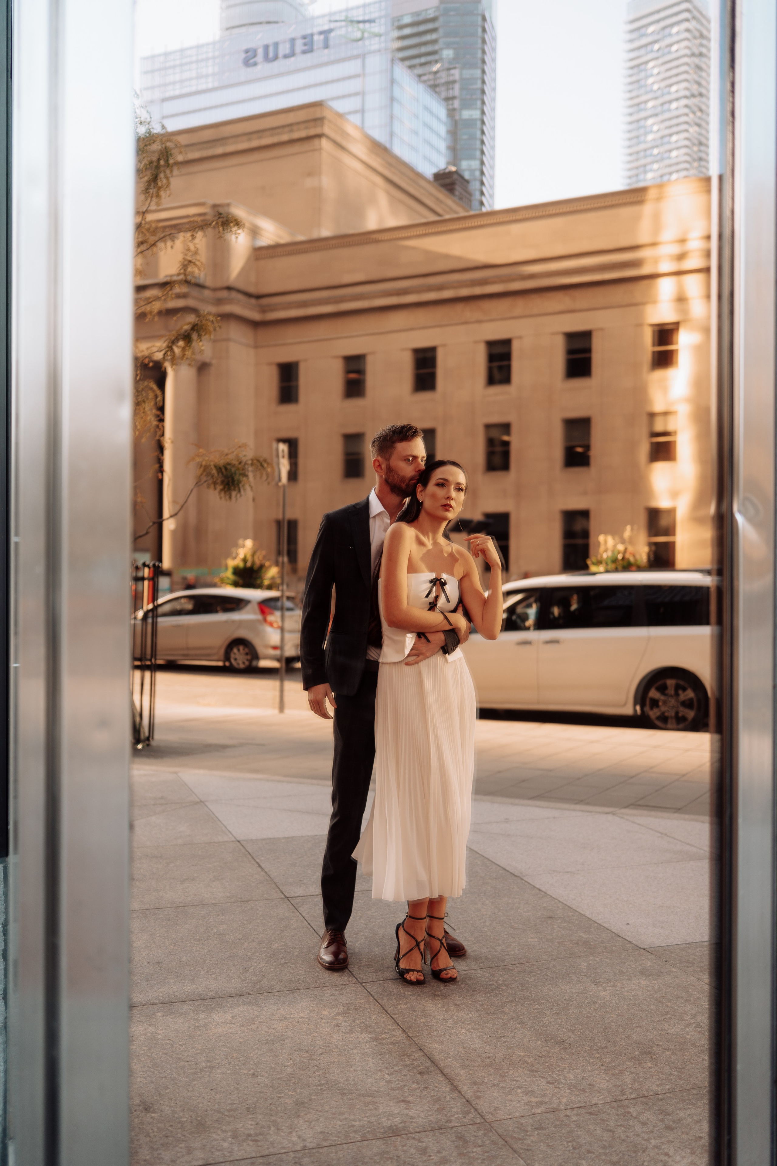 Capturing the love between the bride, groom, and their families in Ontario.