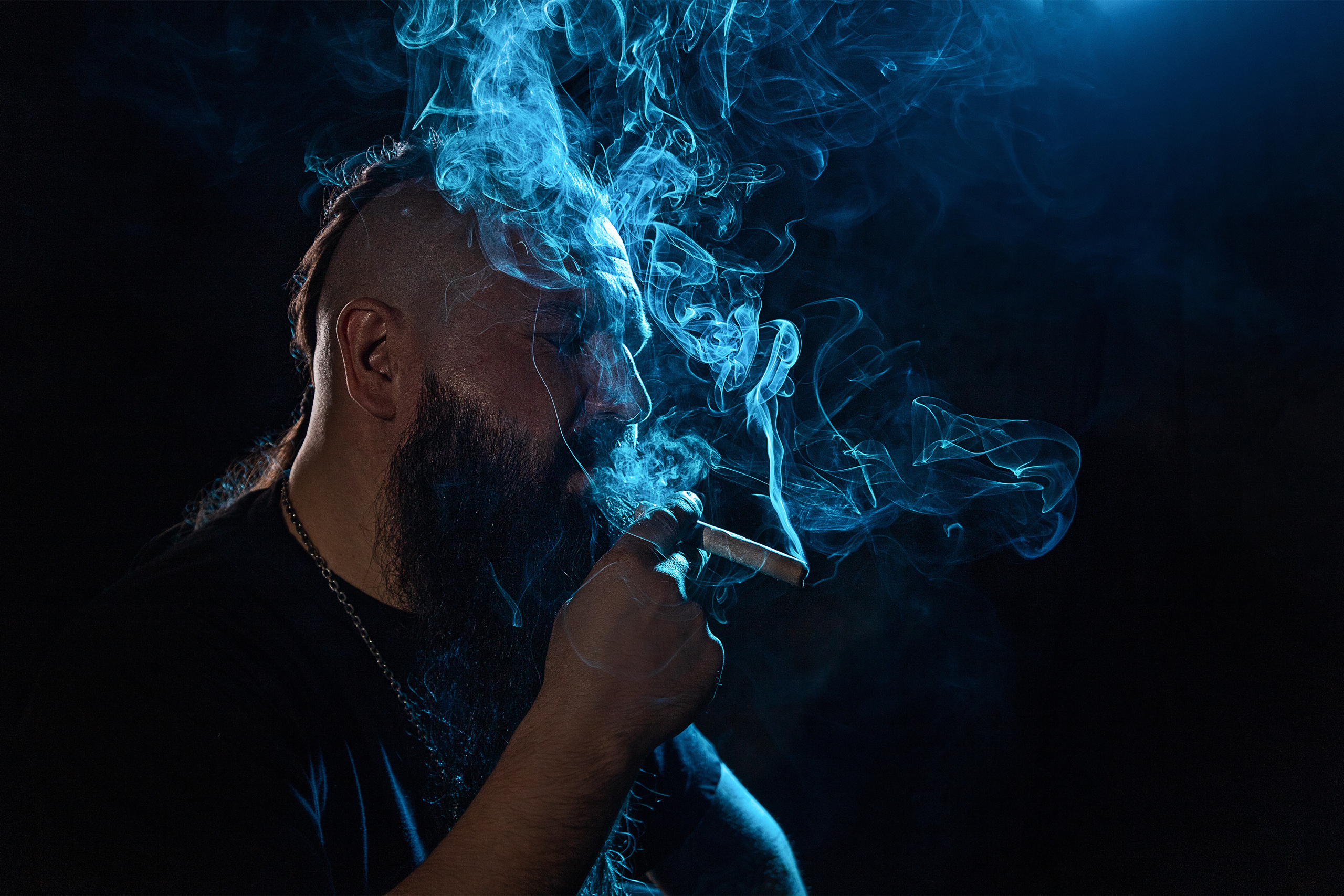 Smoke. Portrait Photographer Spruce Grove & Edmonton | Dimitri Studio