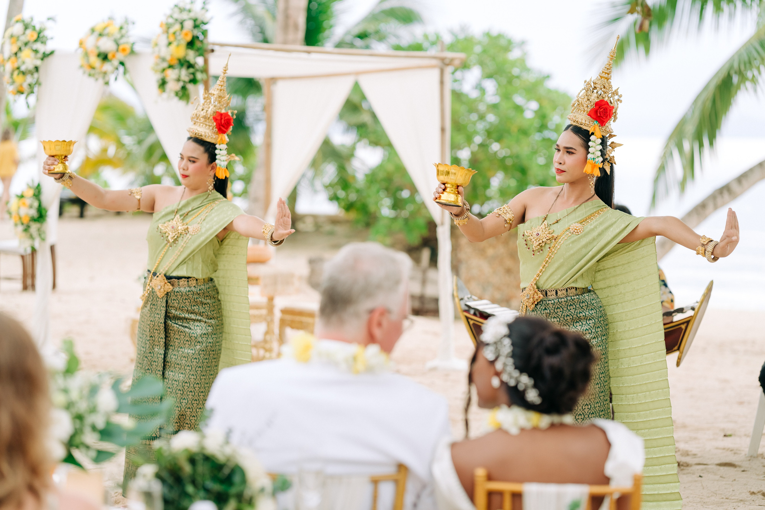 Romantic Buddhist wedding ceremony for two in Koh Samui, Thailand