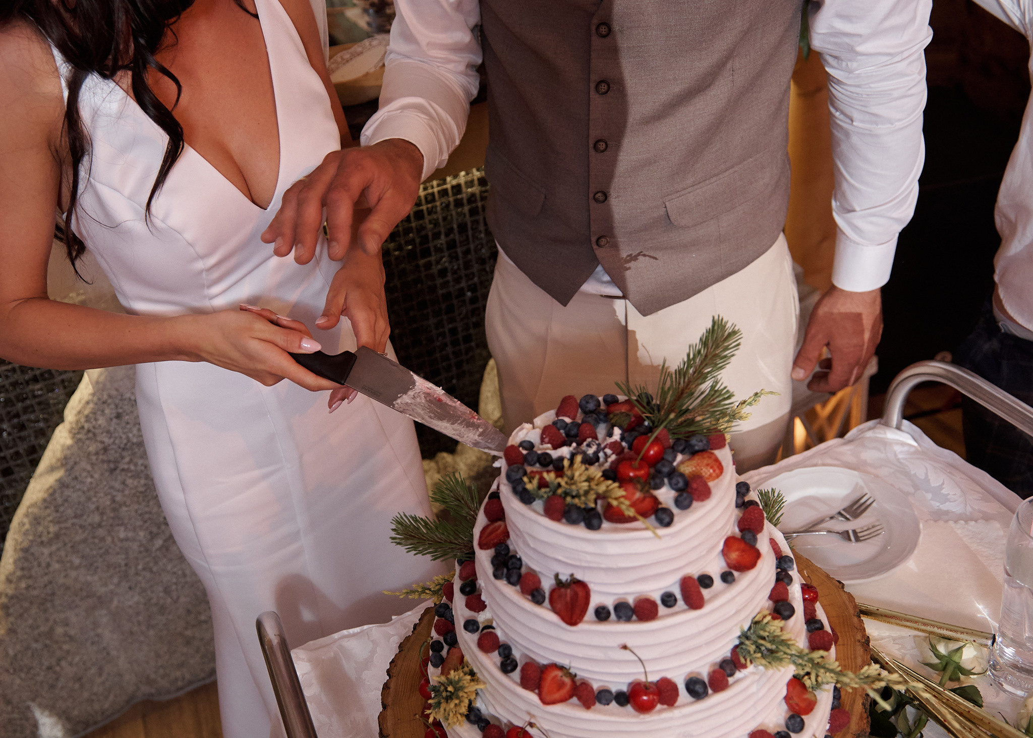 Wedding in mountains. Wedding photography and videography team
