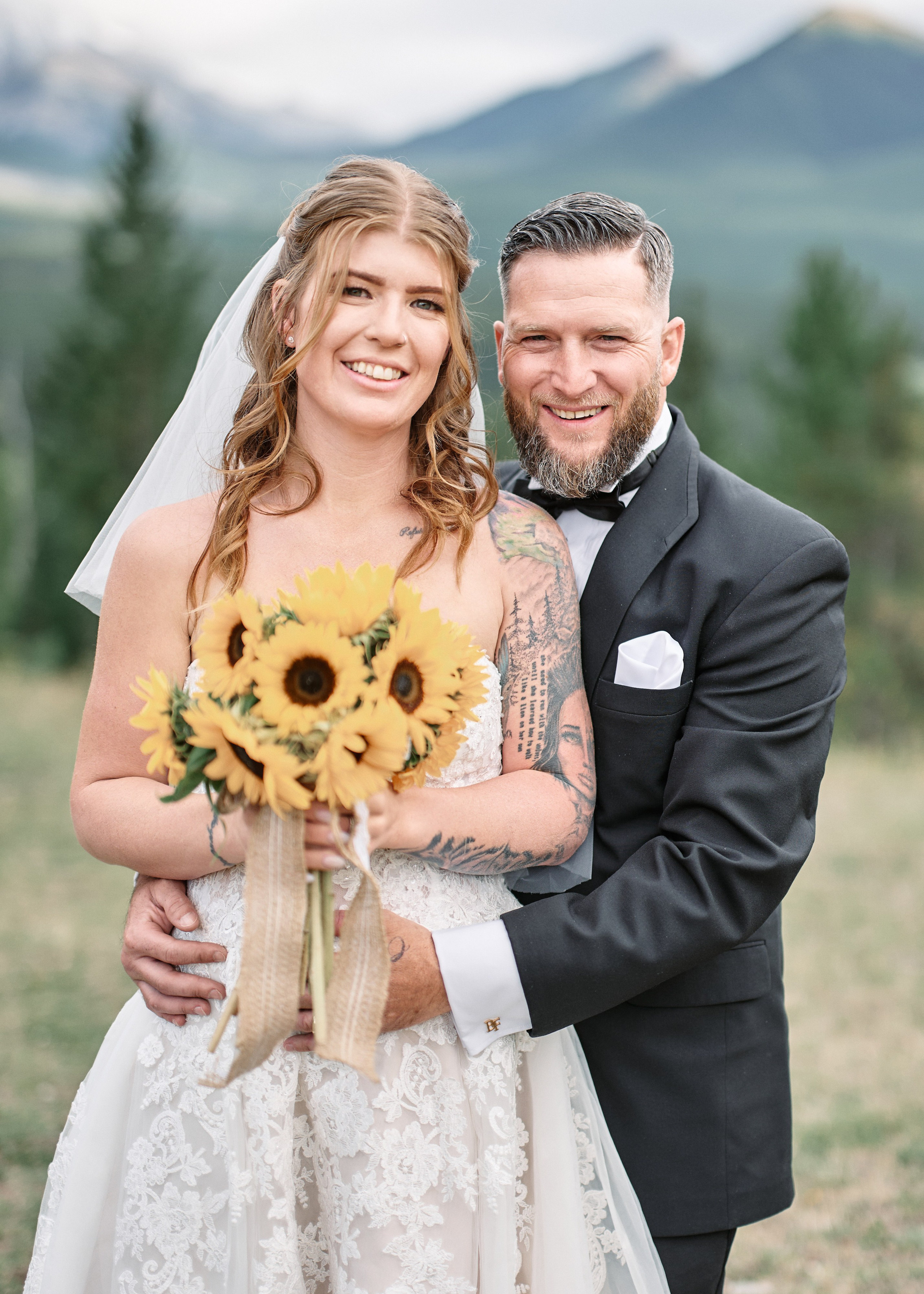 Wedding in Kananaskis Park. Wedding photography and videography team